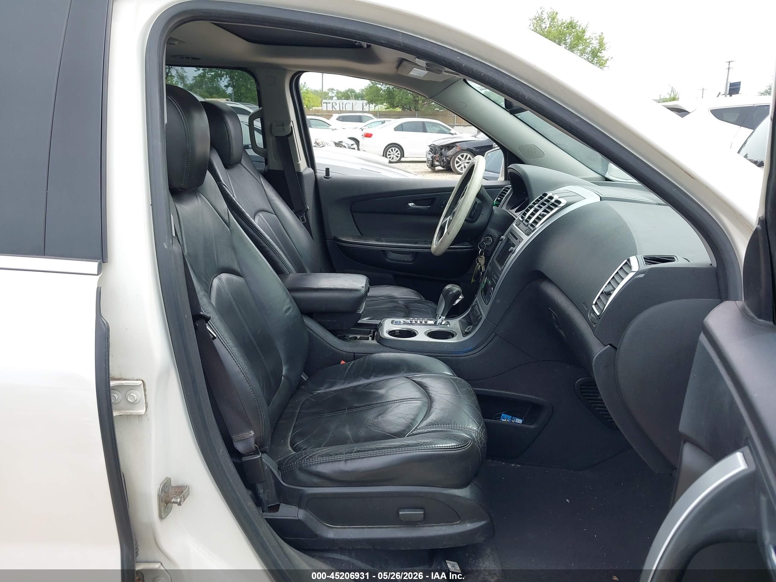 2010 Gmc Acadia Slt-1 White vin: 1GKLRMED0AJ162247