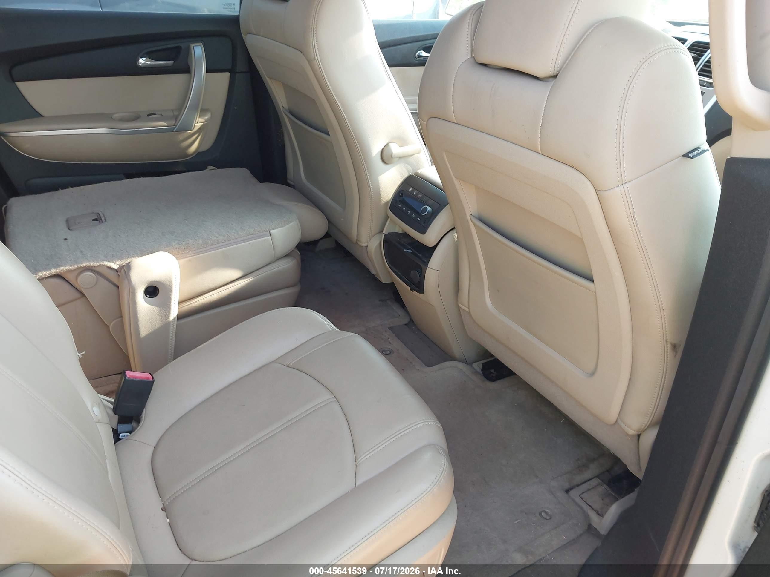 2010 Gmc Acadia Slt-1 Белый vin: 1GKLRMED1AJ144601