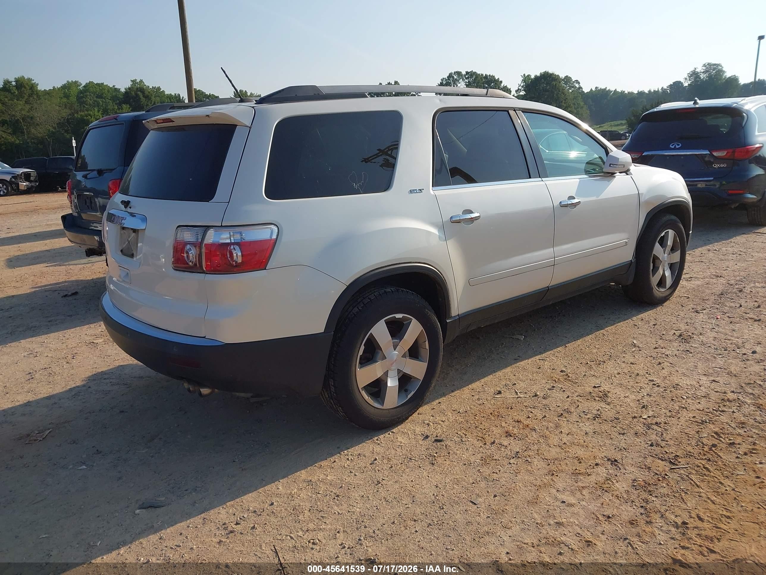 2010 Gmc Acadia Slt-1 Белый vin: 1GKLRMED1AJ144601