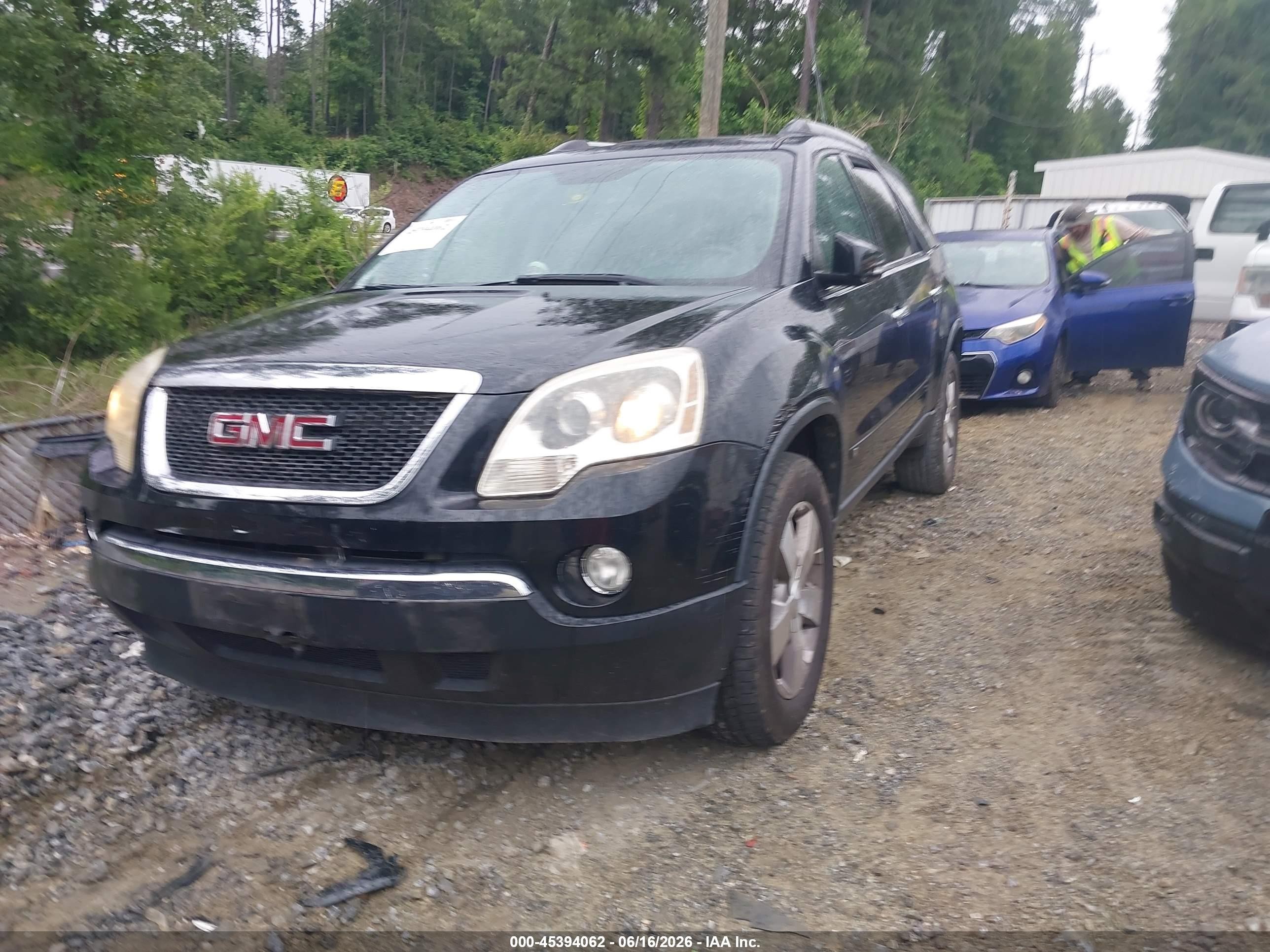 2010 Gmc Acadia Slt-1 Black vin: 1GKLRMED2AJ129394