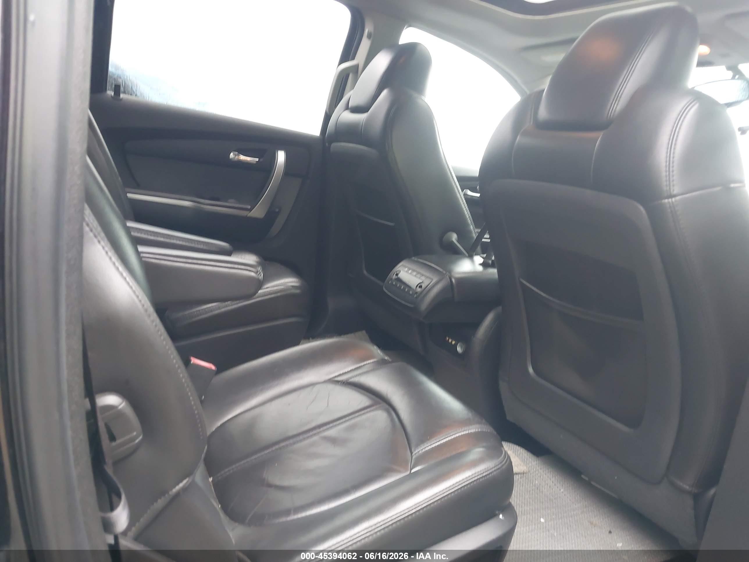 2010 Gmc Acadia Slt-1 Black vin: 1GKLRMED2AJ129394