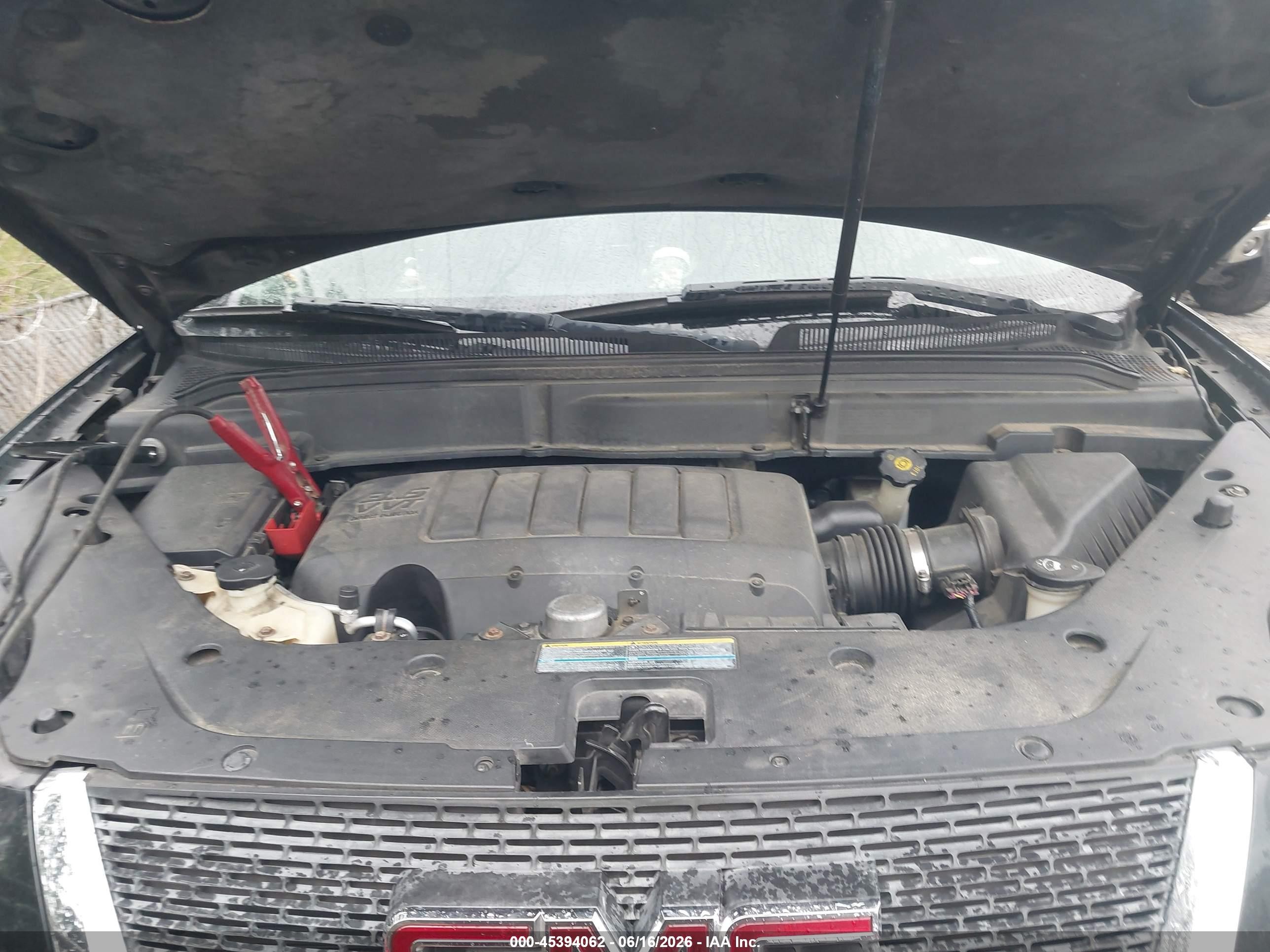 2010 Gmc Acadia Slt-1 Black vin: 1GKLRMED2AJ129394