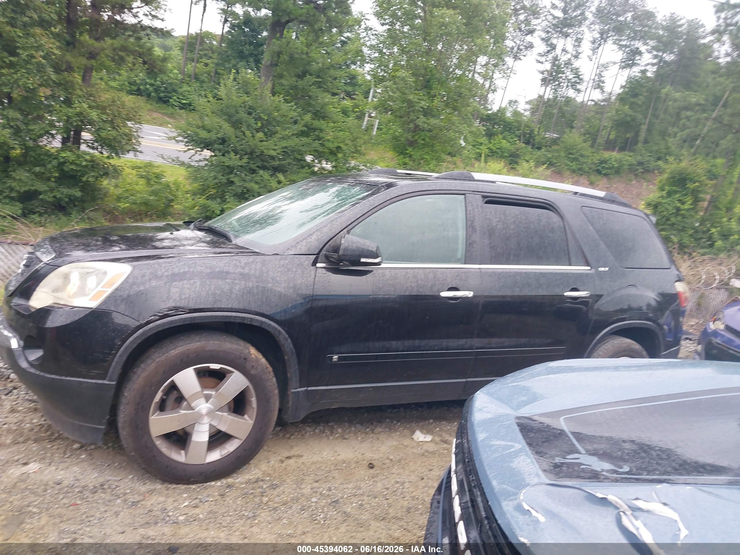 2010 Gmc Acadia Slt-1 Black vin: 1GKLRMED2AJ129394