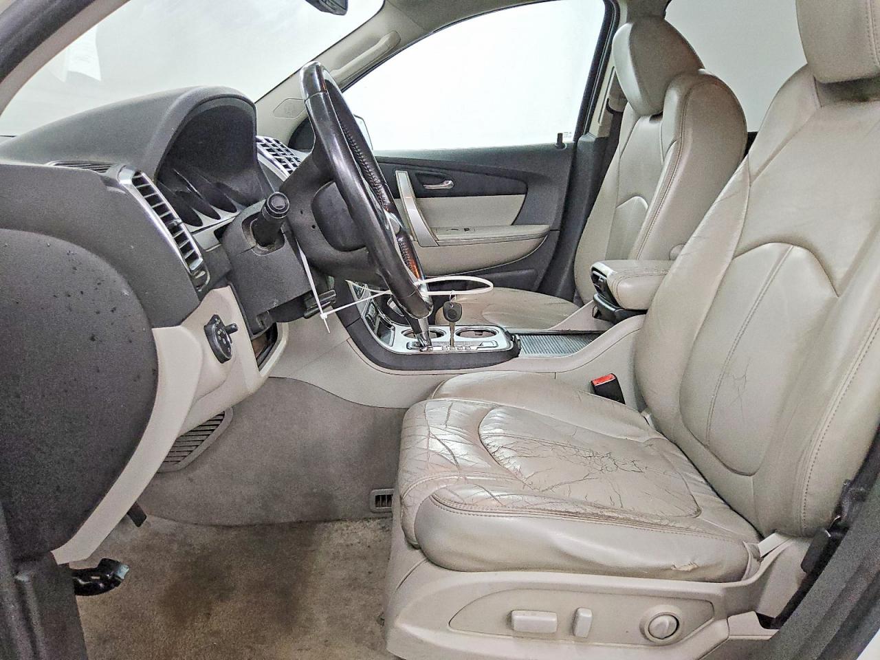 2010 Gmc Acadia Slt-1 White vin: 1GKLRMED2AJ255562