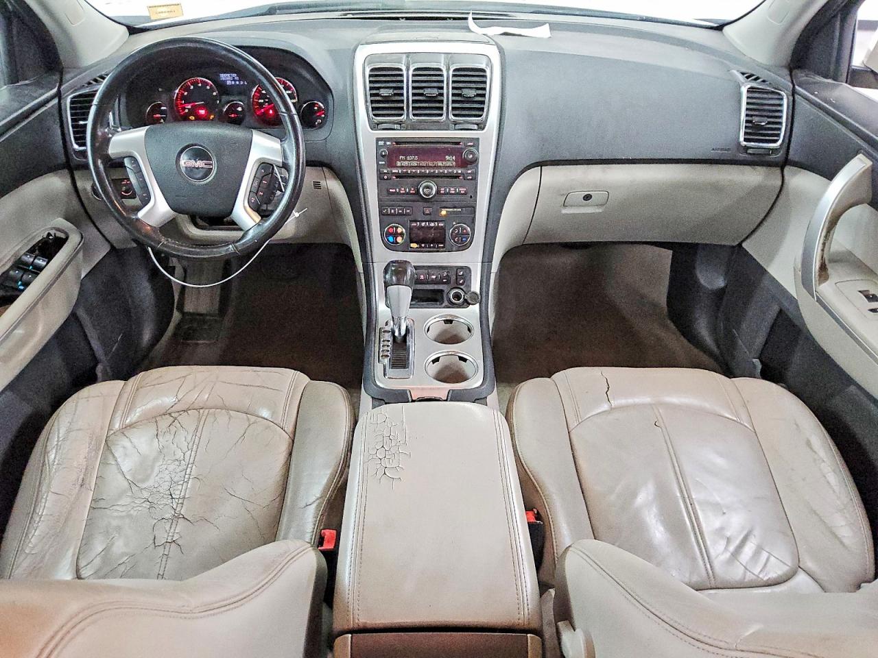 2010 Gmc Acadia Slt-1 White vin: 1GKLRMED2AJ255562