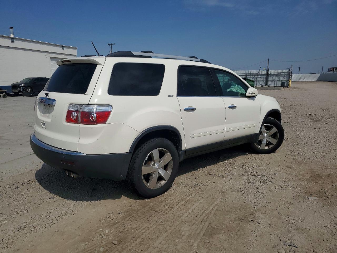 2010 Gmc Acadia Slt-1 White vin: 1GKLRMED4AJ187118