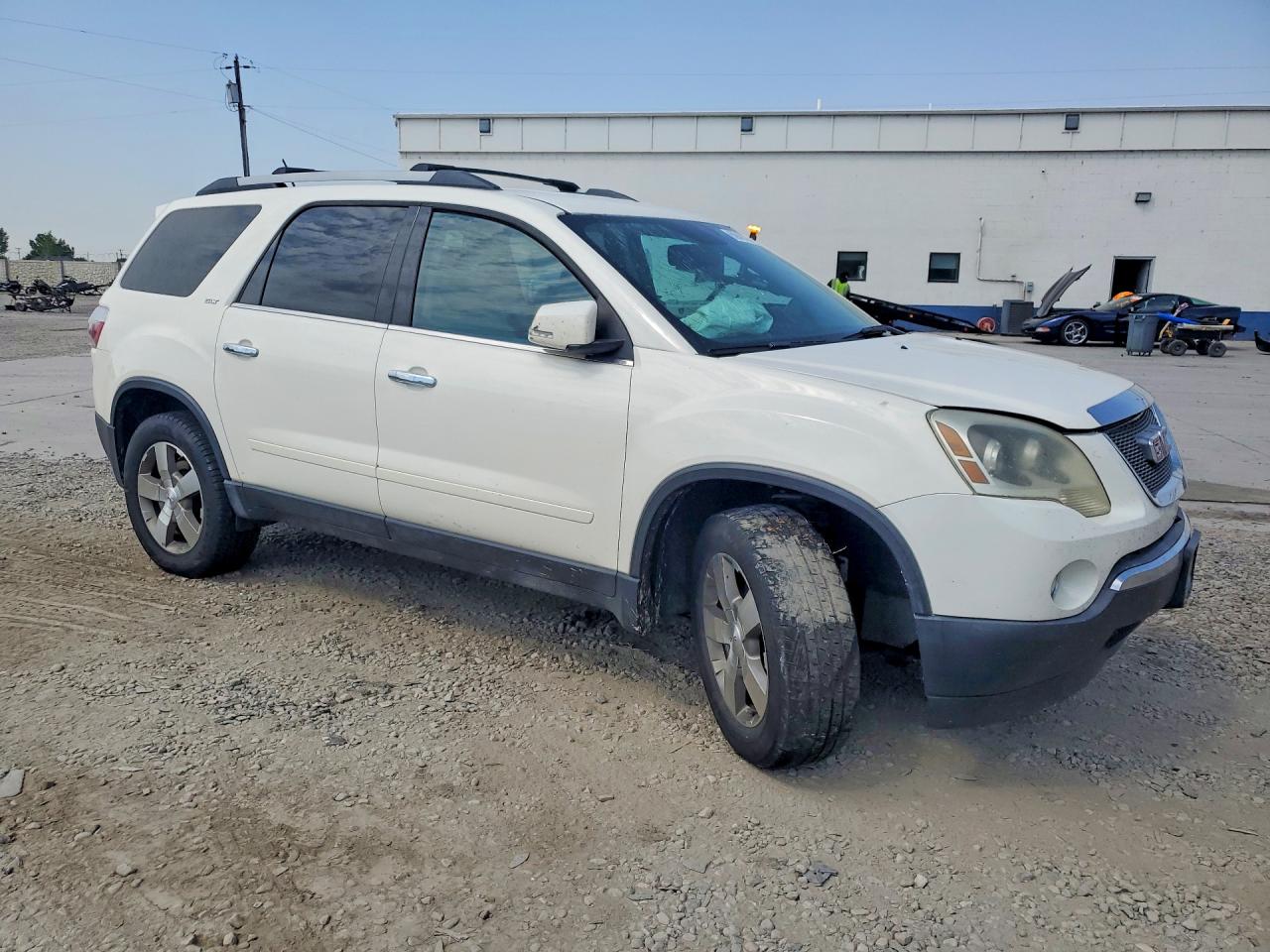 2010 Gmc Acadia Slt-1 White vin: 1GKLRMED4AJ187118