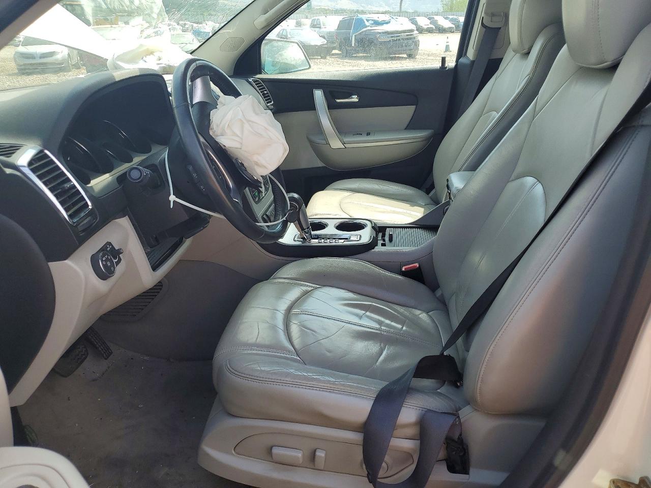 2010 Gmc Acadia Slt-1 White vin: 1GKLRMED4AJ187118