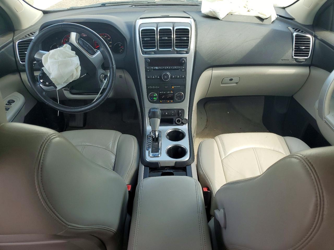 2010 Gmc Acadia Slt-1 White vin: 1GKLRMED4AJ187118