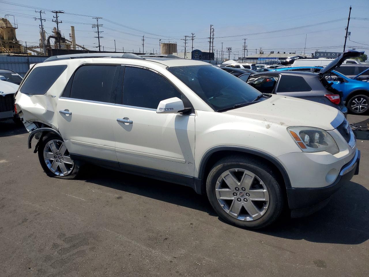2010 Gmc Acadia Slt-1 White vin: 1GKLRMED5AJ251215