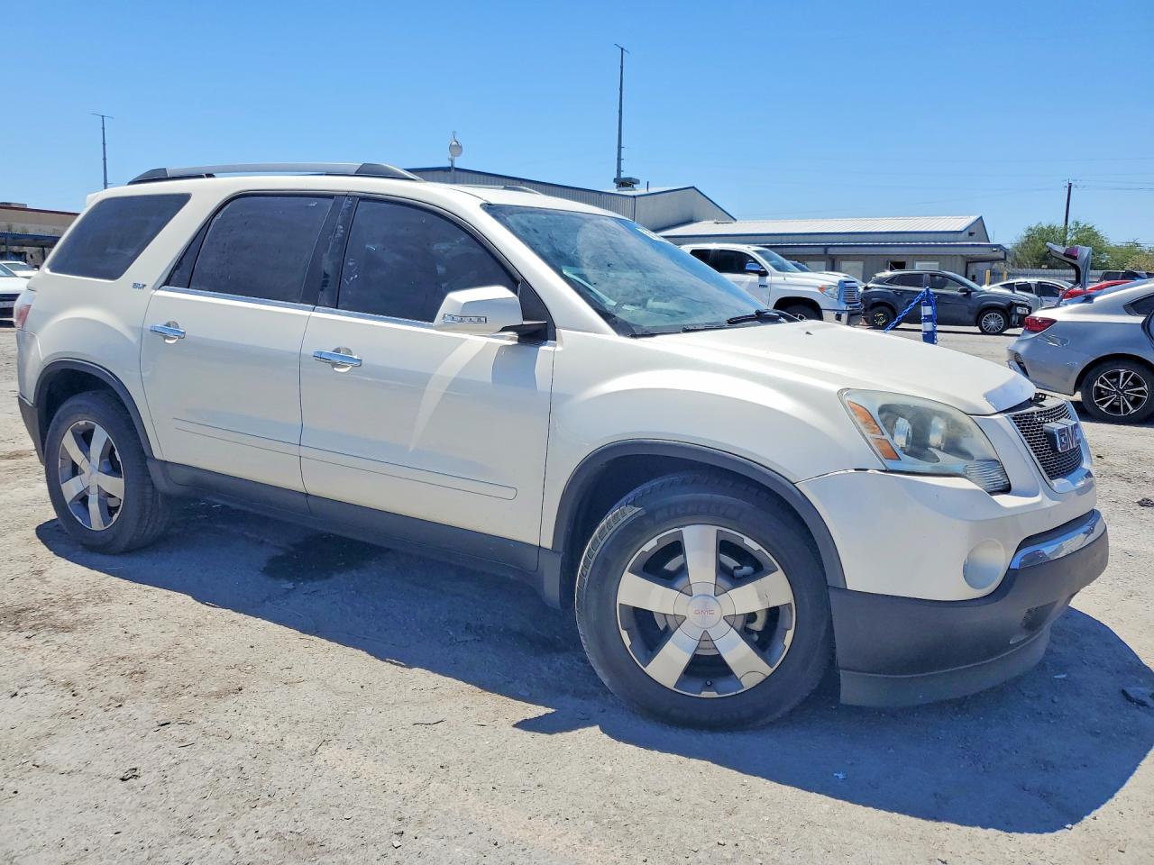 2010 Gmc Acadia Slt-1 White vin: 1GKLRMED5AJ253448