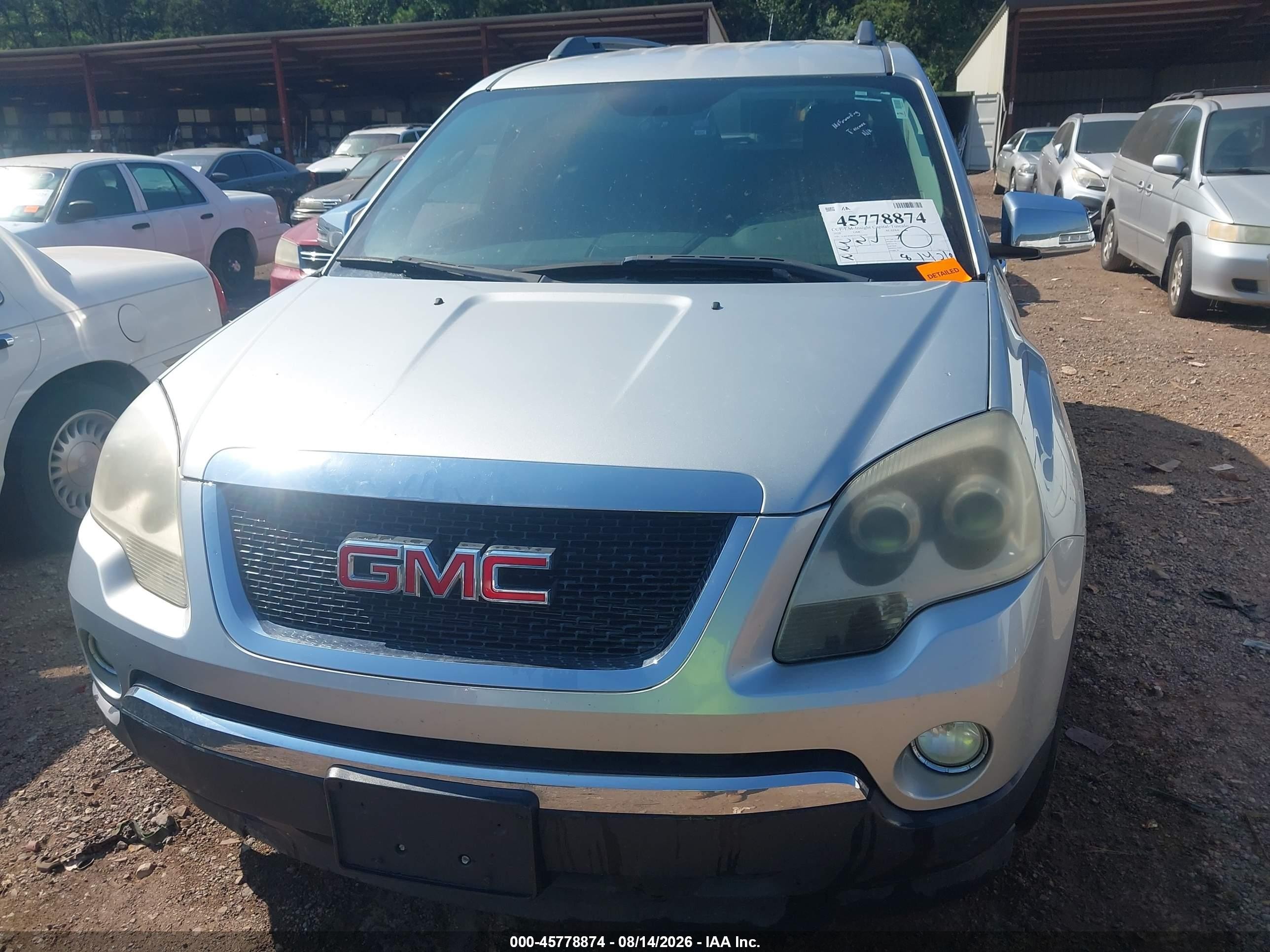 2010 Gmc Acadia Slt-1 Silver vin: 1GKLRMED5AJ261629