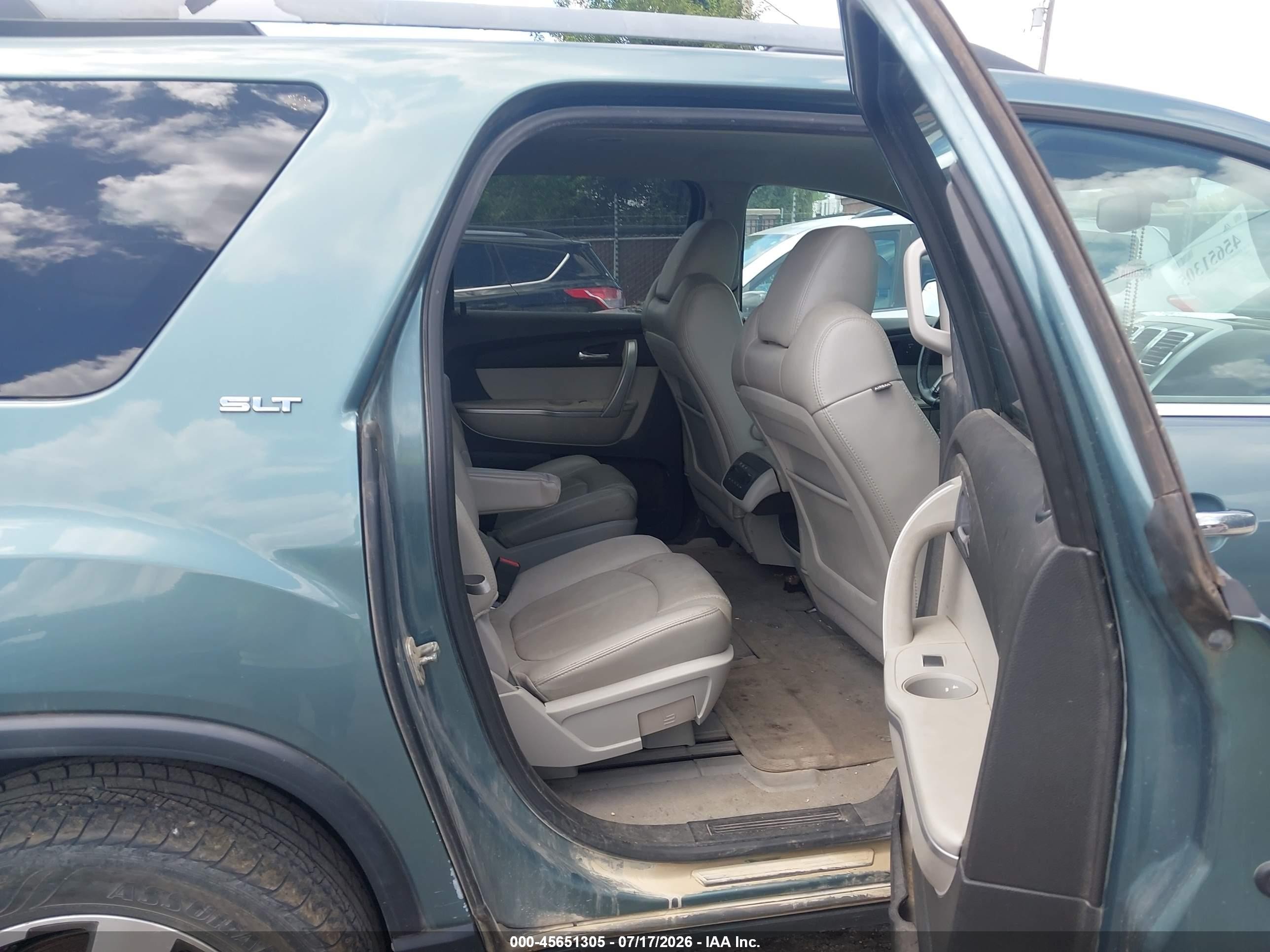 2010 Gmc Acadia Slt-1 Light Blue vin: 1GKLRMED6AJ108239