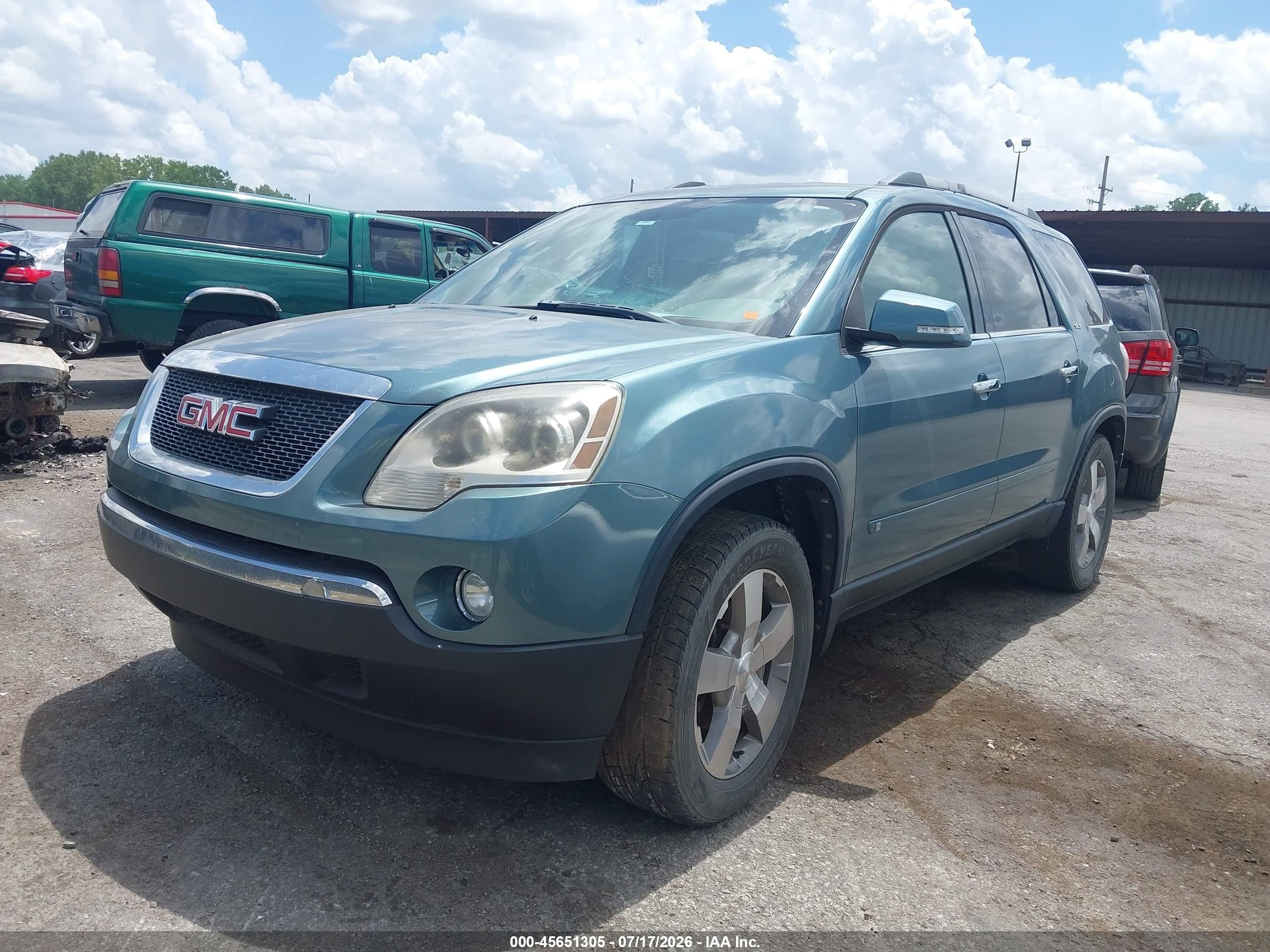 2010 Gmc Acadia Slt-1 Light Blue vin: 1GKLRMED6AJ108239