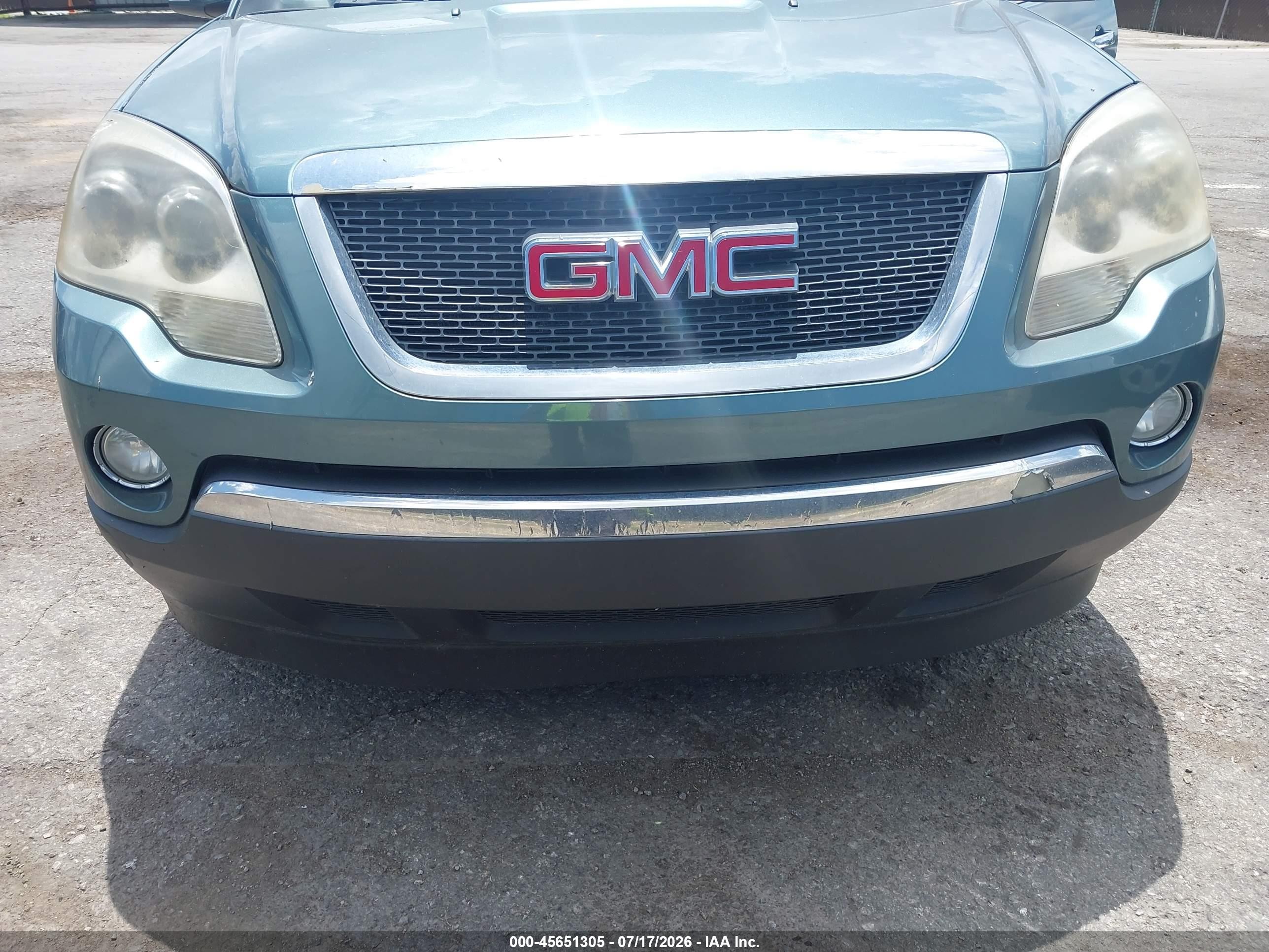 2010 Gmc Acadia Slt-1 Light Blue vin: 1GKLRMED6AJ108239