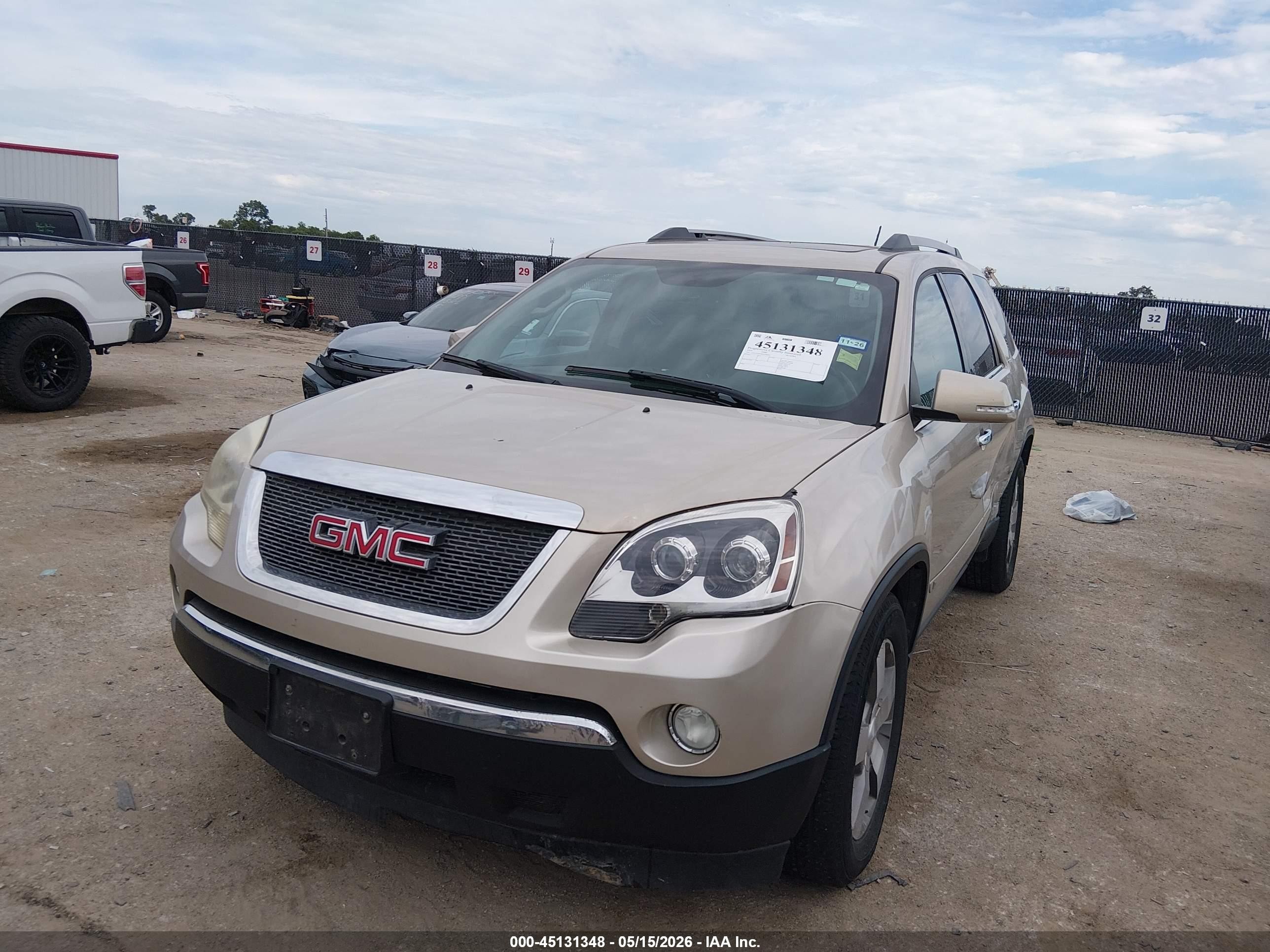 2010 Gmc Acadia Slt-1 Tan vin: 1GKLRMED6AJ168344