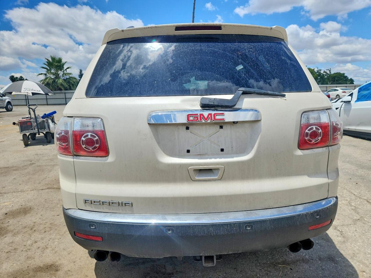 2010 Gmc Acadia Slt-1 White vin: 1GKLRMED7AJ214943
