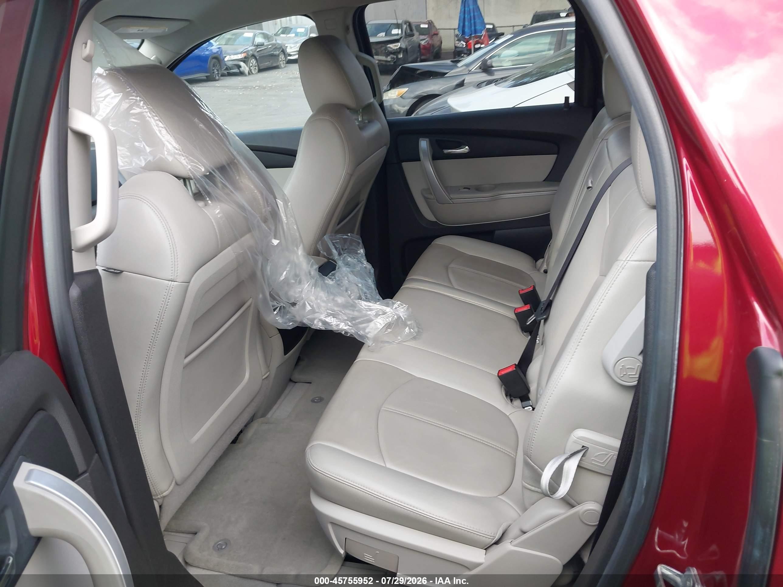 2010 Gmc Acadia Slt-1 Red vin: 1GKLRMED7AJ254777
