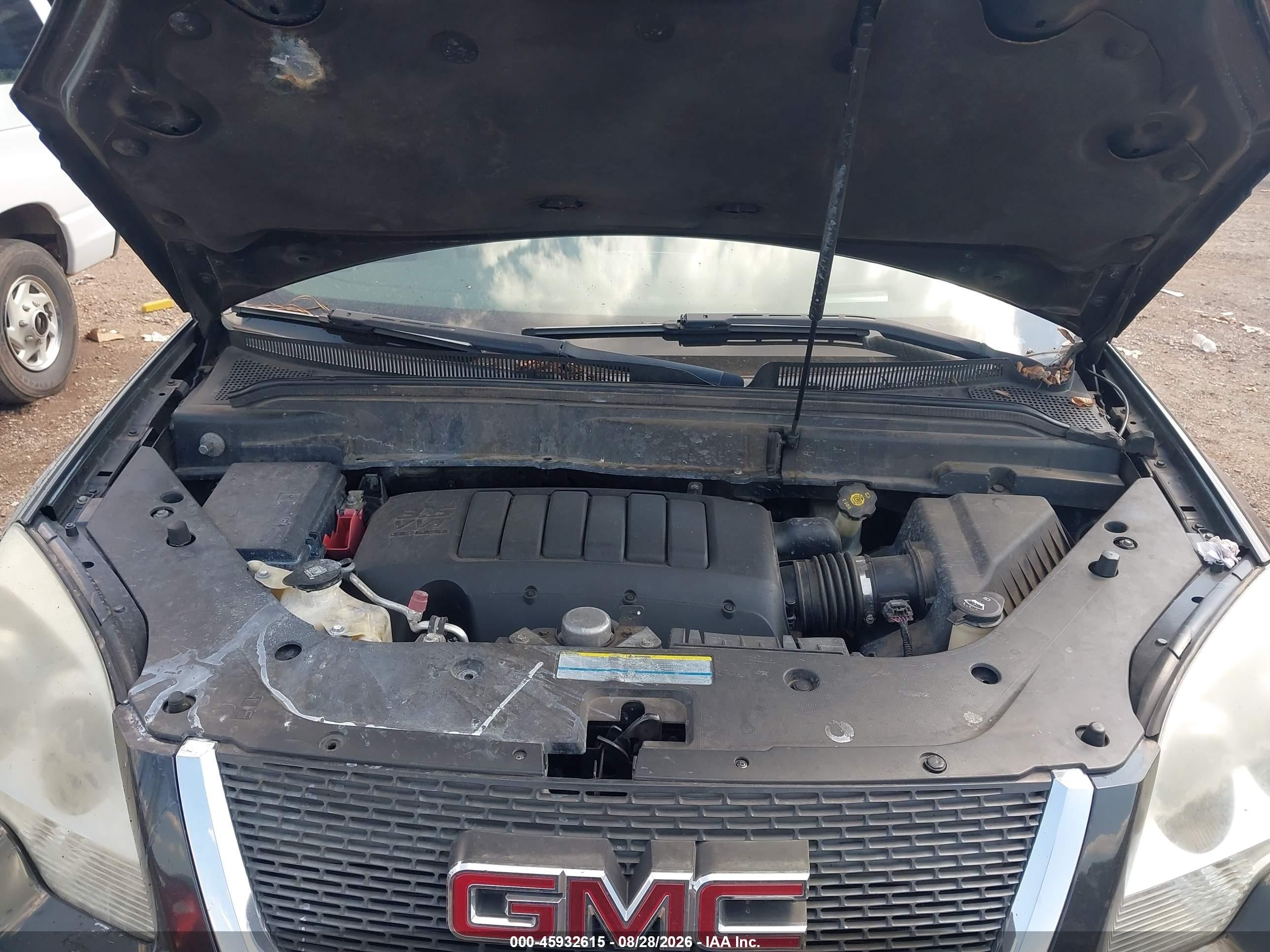2010 Gmc Acadia Slt-2 Black vin: 1GKLRNED4AJ184712