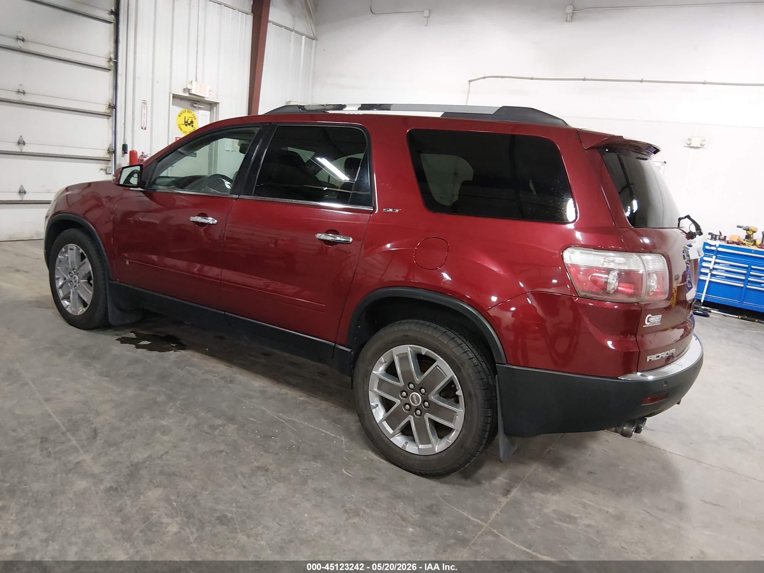 2010 Gmc Acadia Slt-2 Red vin: 1GKLRNED6AJ123426