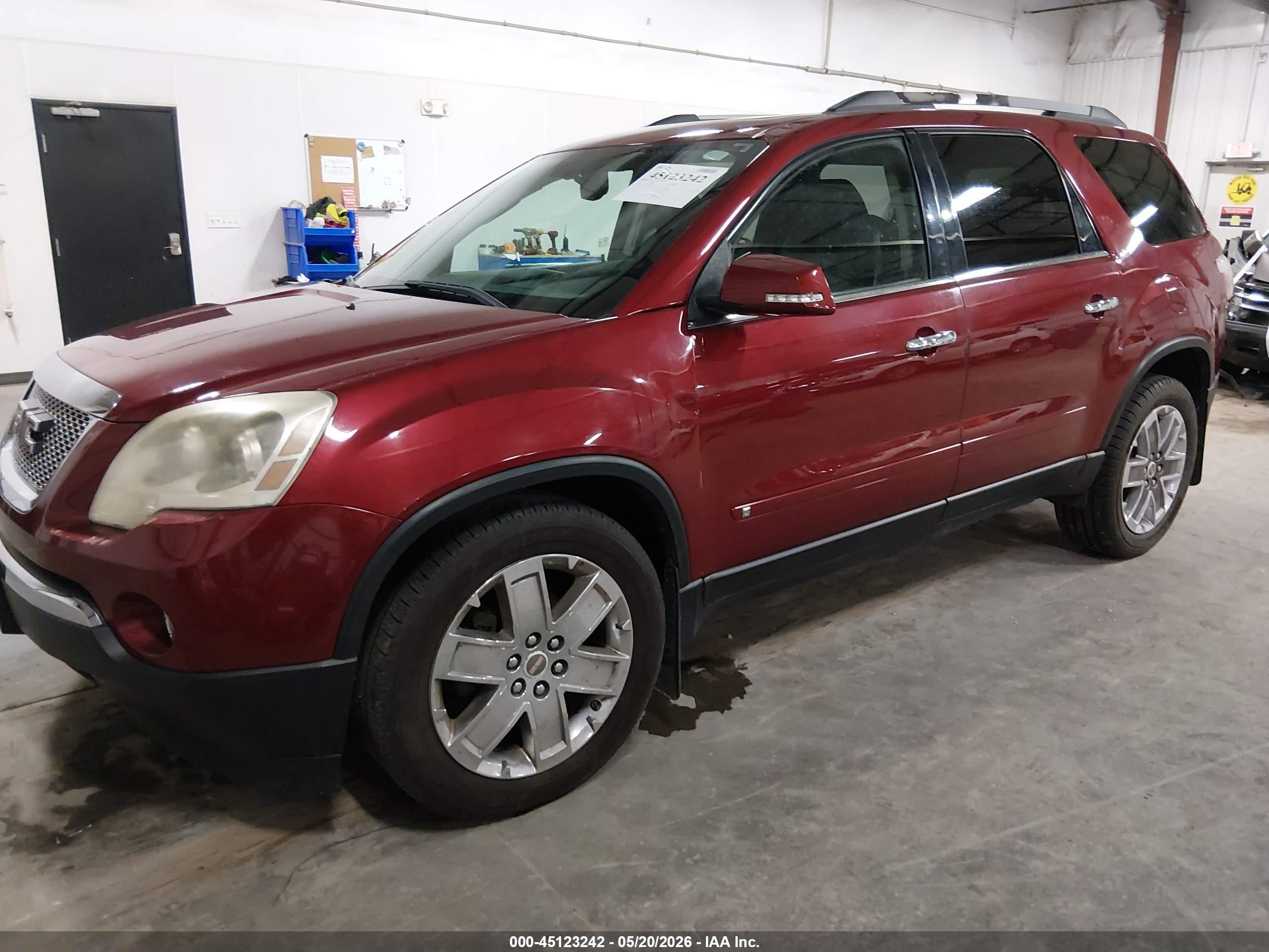 2010 Gmc Acadia Slt-2 Red vin: 1GKLRNED6AJ123426