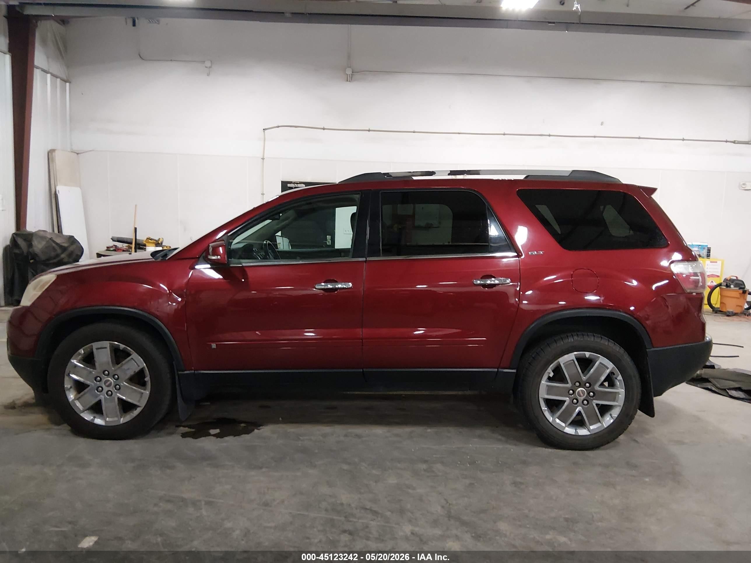 2010 Gmc Acadia Slt-2 Red vin: 1GKLRNED6AJ123426