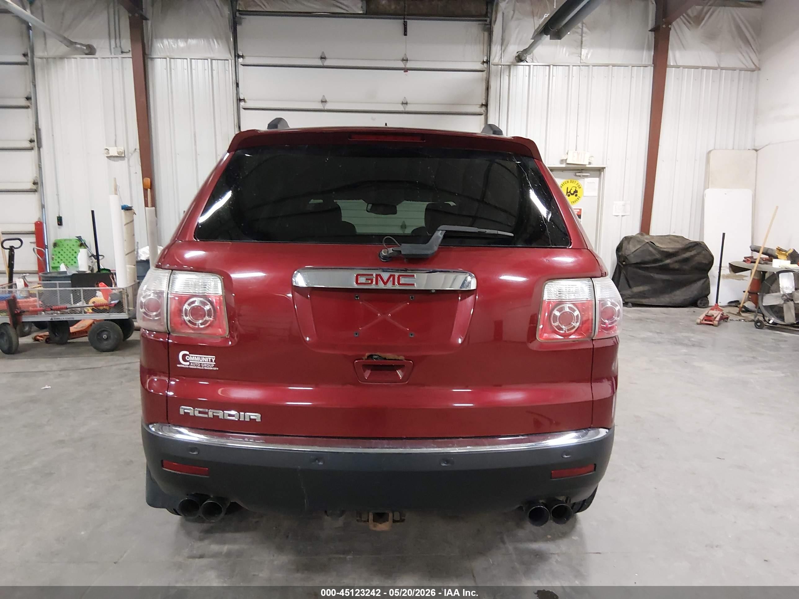 2010 Gmc Acadia Slt-2 Red vin: 1GKLRNED6AJ123426