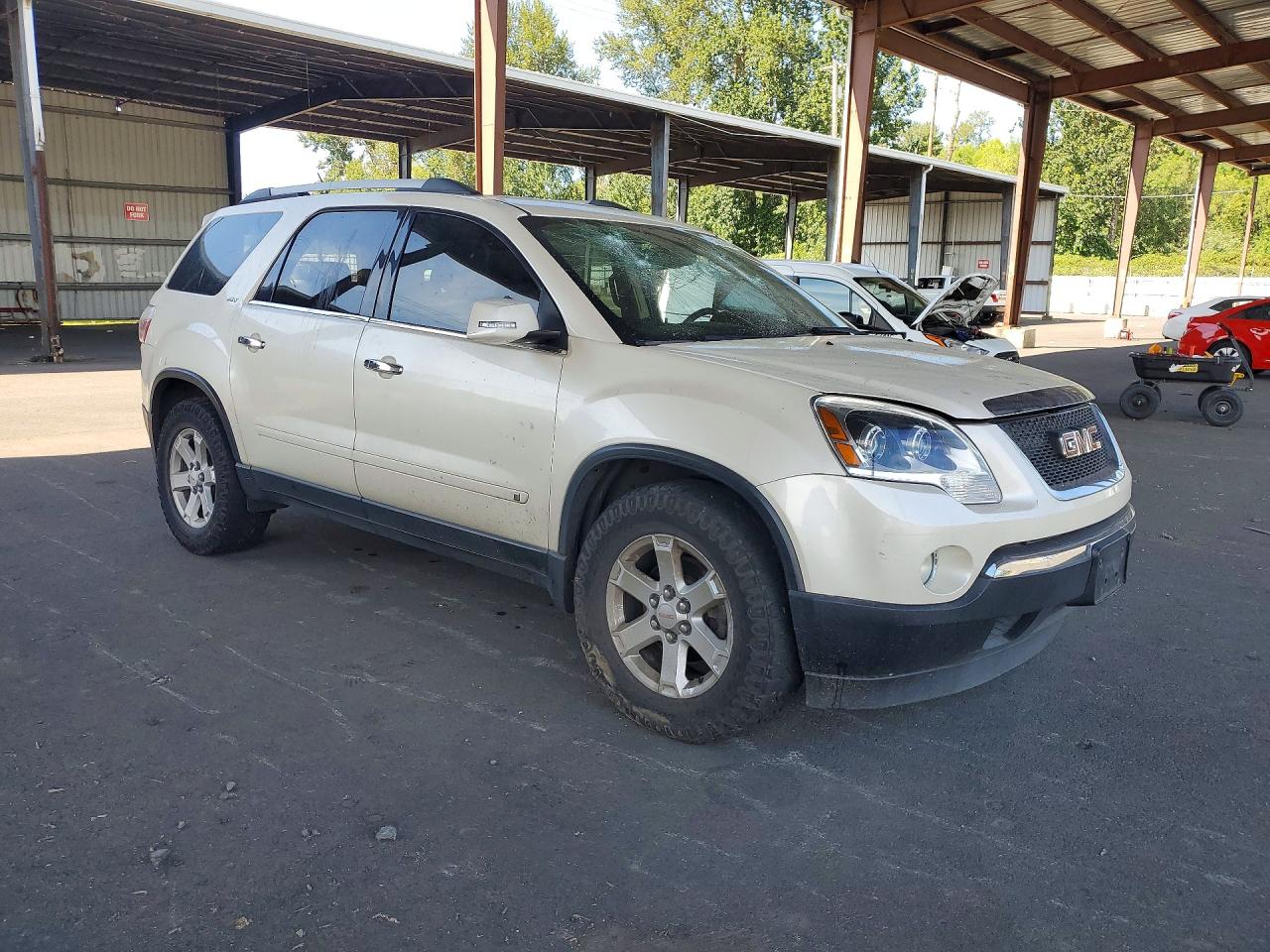2010 Gmc Acadia Slt-2 White vin: 1GKLRNEDXAJ141489