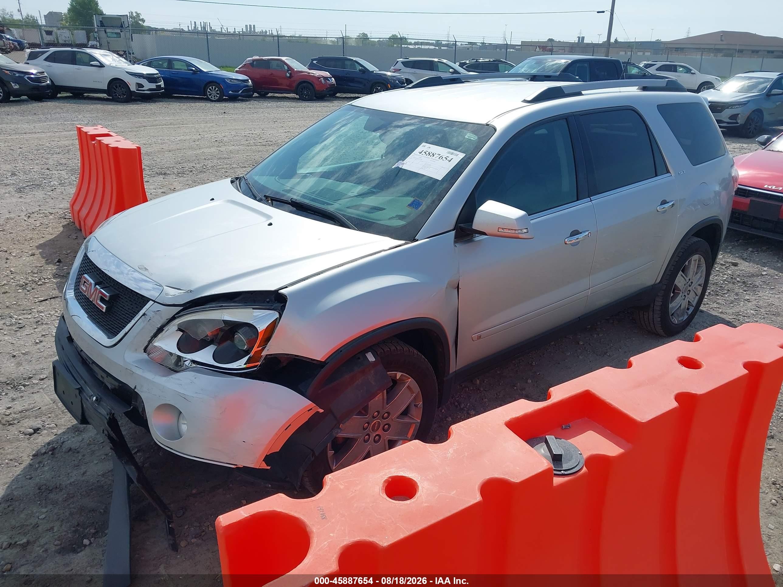 2010 Gmc Acadia Slt-2 Silver vin: 1GKLRNEDXAJ175089