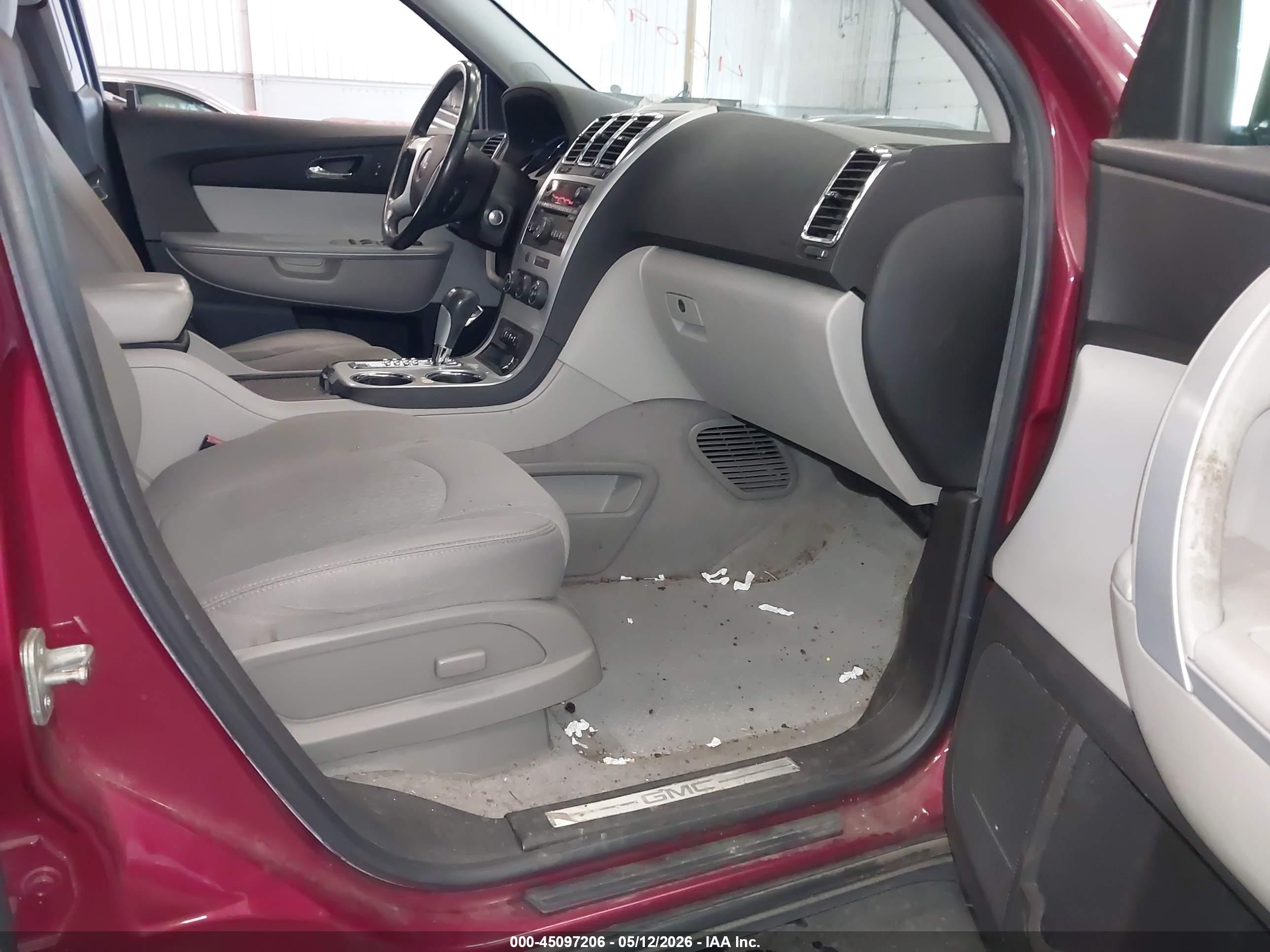 2010 Gmc Acadia Sle Red vin: 1GKLVLED0AJ188451