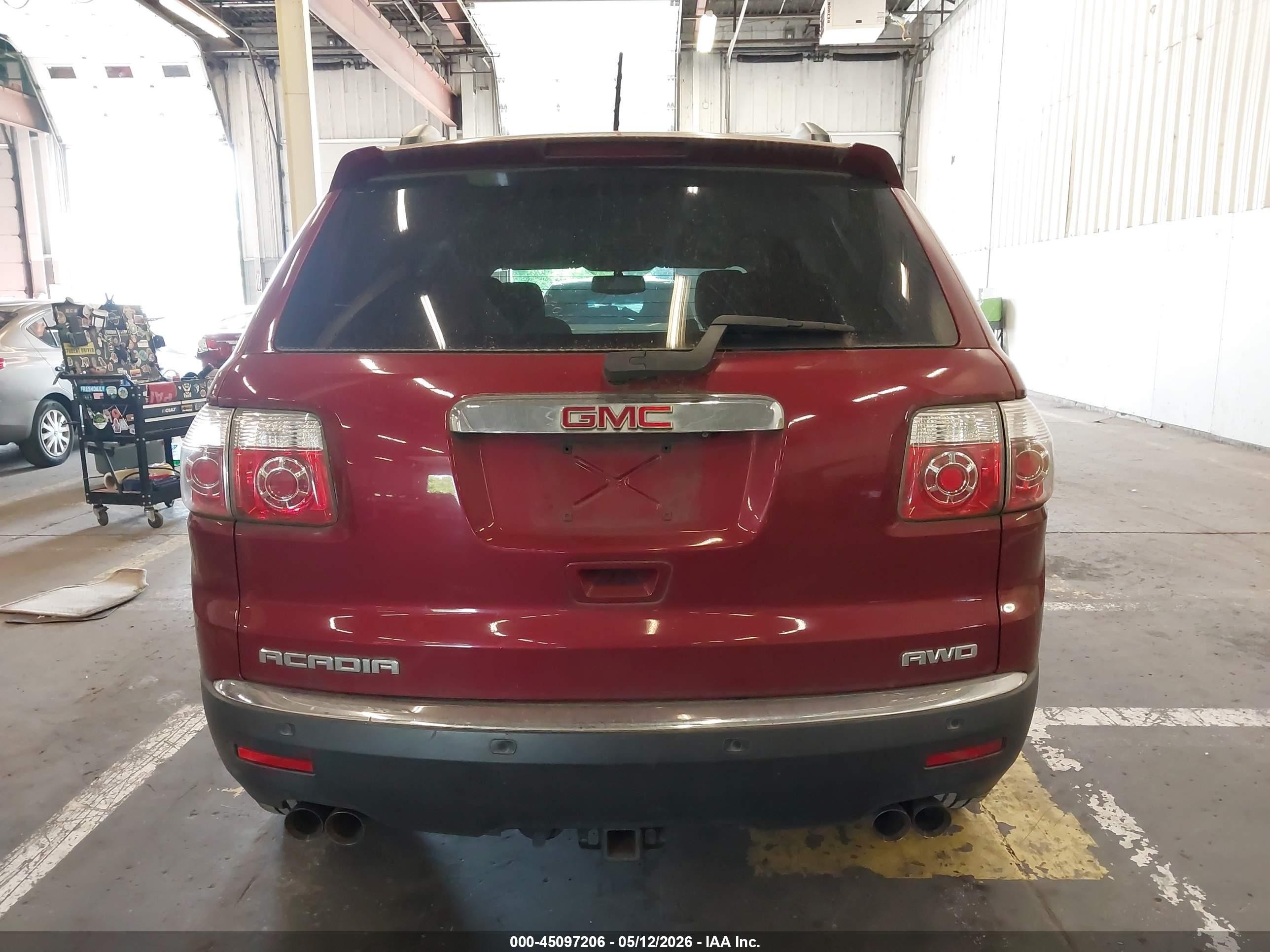 2010 Gmc Acadia Sle Red vin: 1GKLVLED0AJ188451
