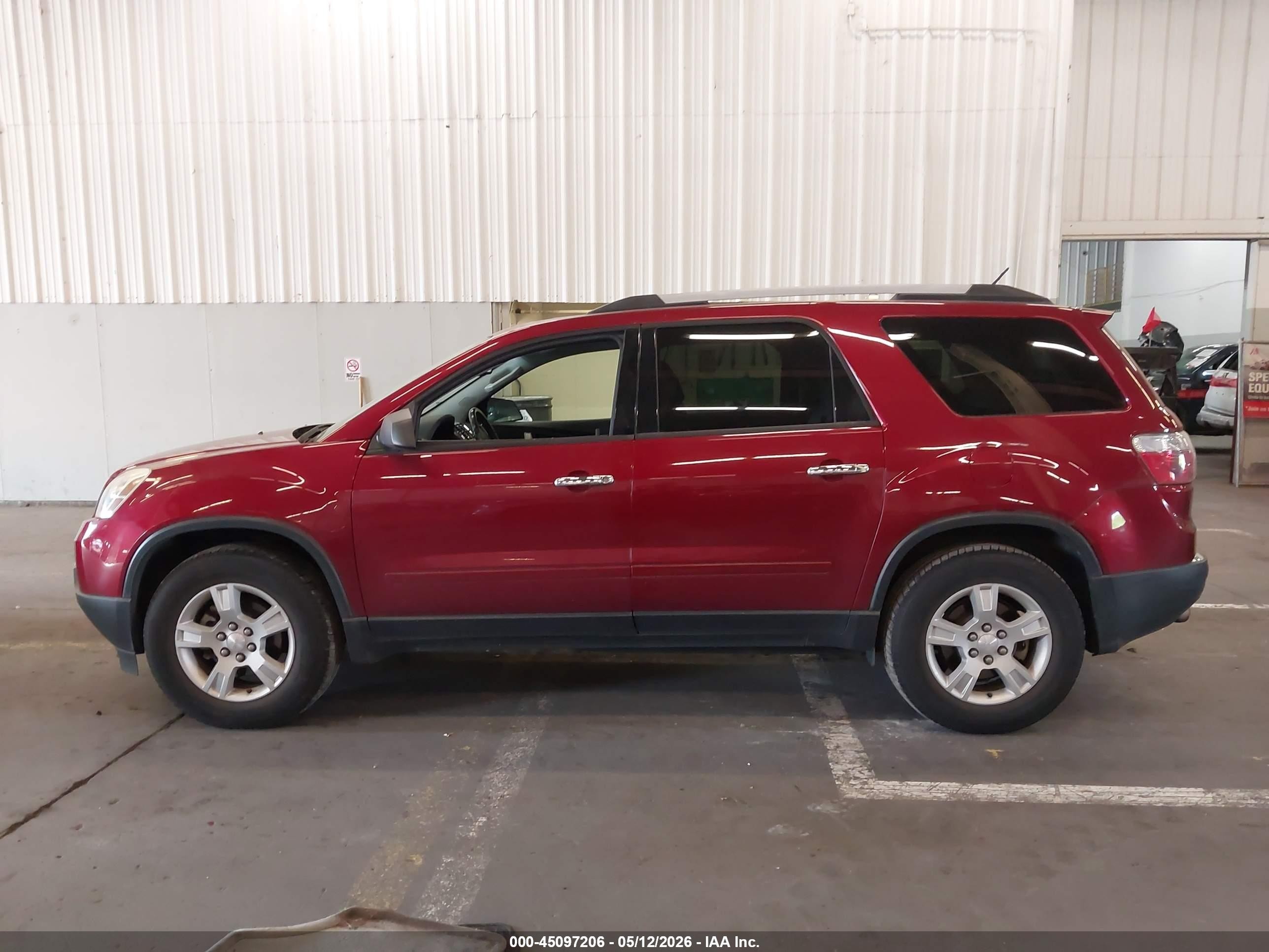 2010 Gmc Acadia Sle Red vin: 1GKLVLED0AJ188451