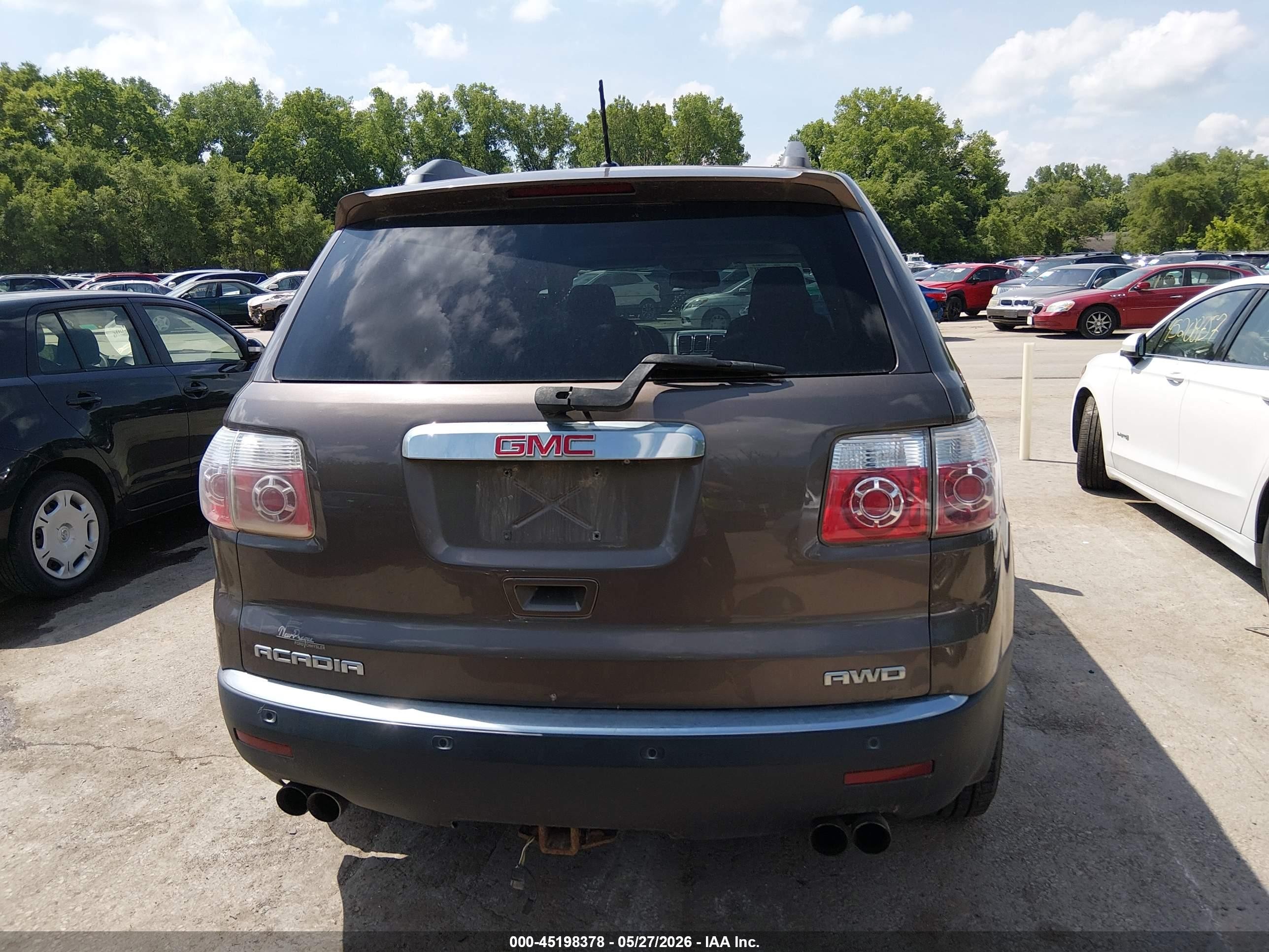 2010 Gmc Acadia Sle Champagne vin: 1GKLVLED1AJ250066