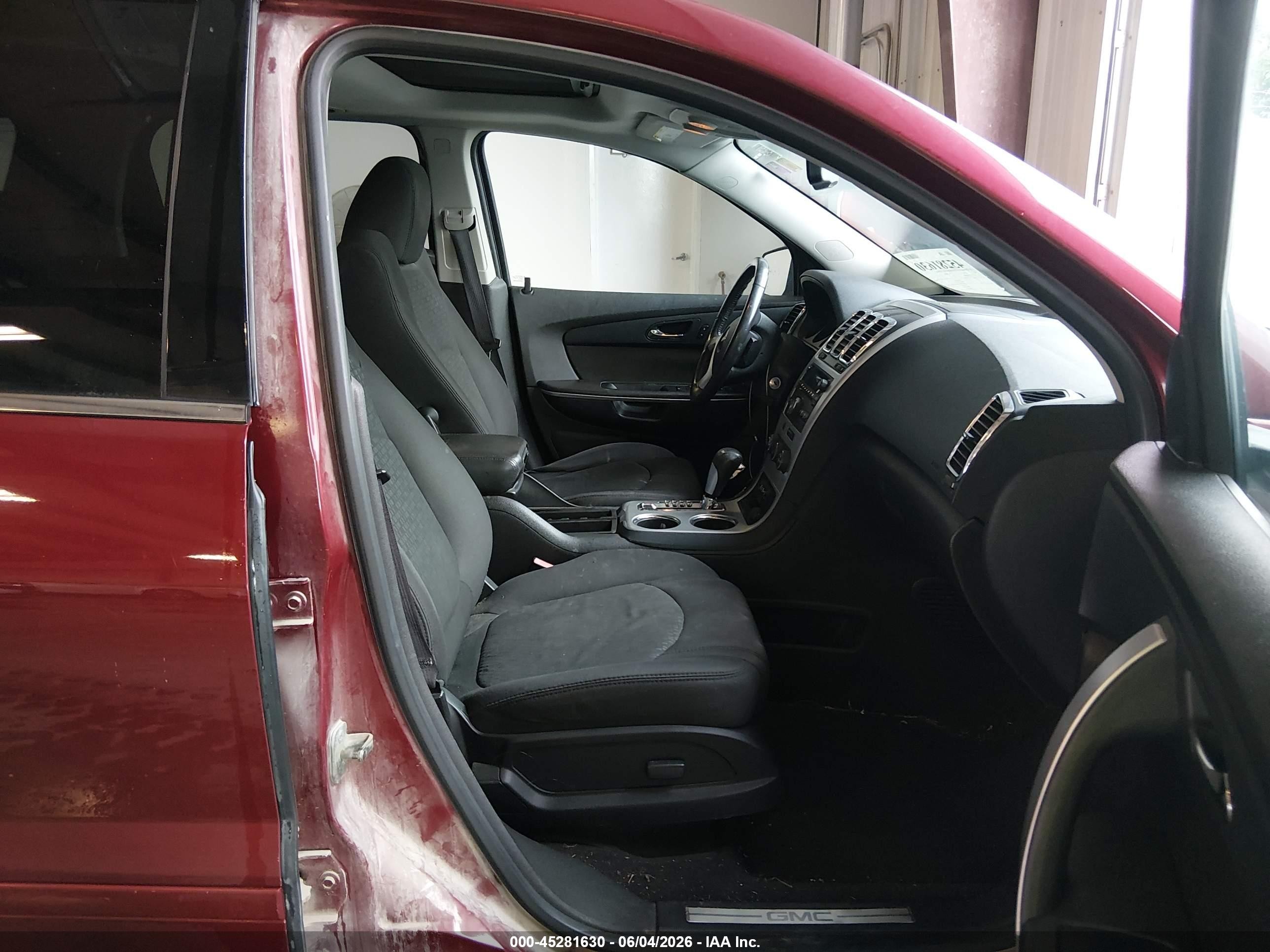 2010 Gmc Acadia Sle Red vin: 1GKLVLED3AJ146095
