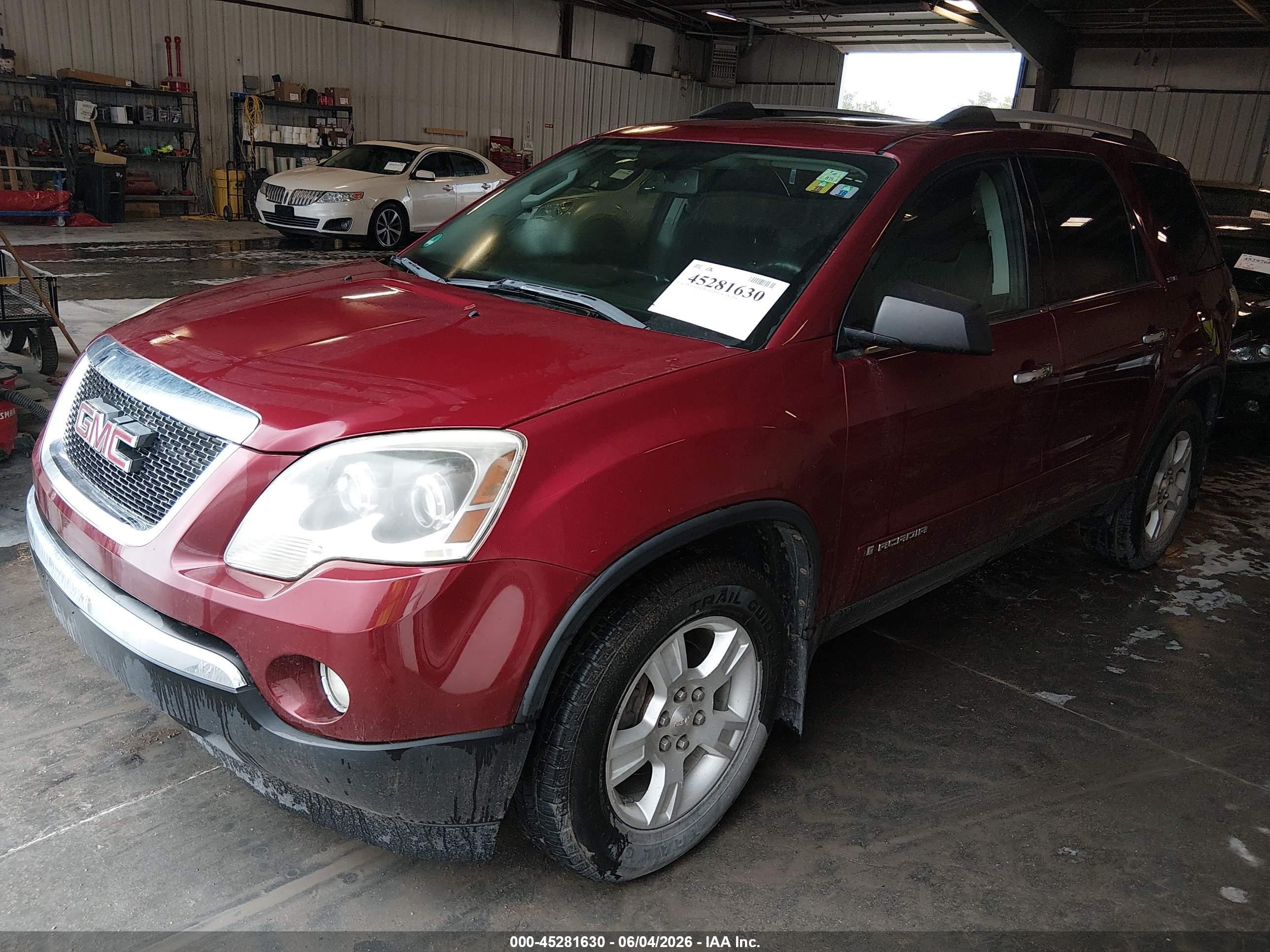 2010 Gmc Acadia Sle Red vin: 1GKLVLED3AJ146095