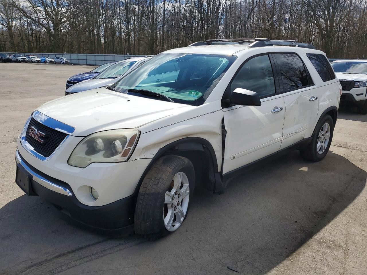 2010 Gmc Acadia Sle White vin: 1GKLVLED6AJ109316