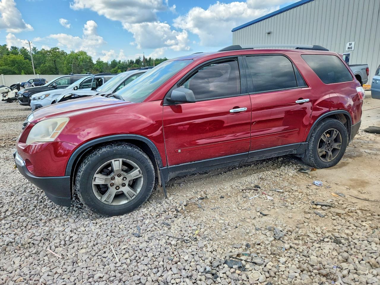 2010 Gmc Acadia Sle Burgundy vin: 1GKLVLED6AJ168351