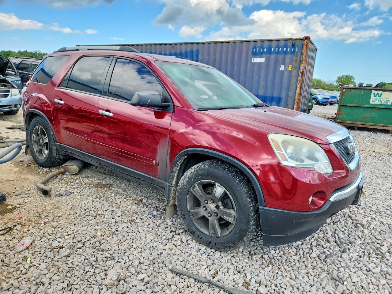 2010 Gmc Acadia Sle Burgundy vin: 1GKLVLED6AJ168351