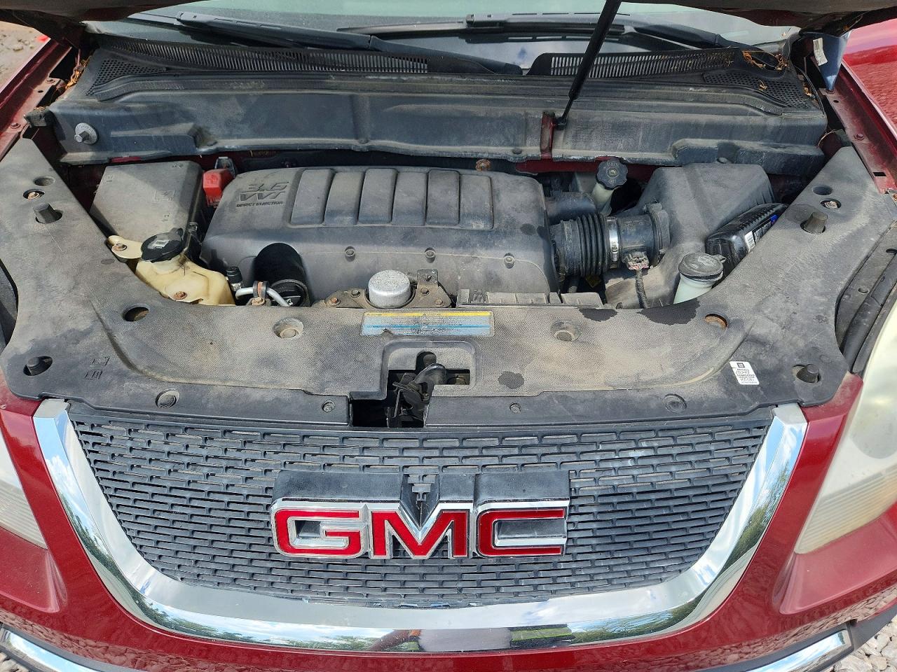 2010 Gmc Acadia Sle Burgundy vin: 1GKLVLED6AJ168351