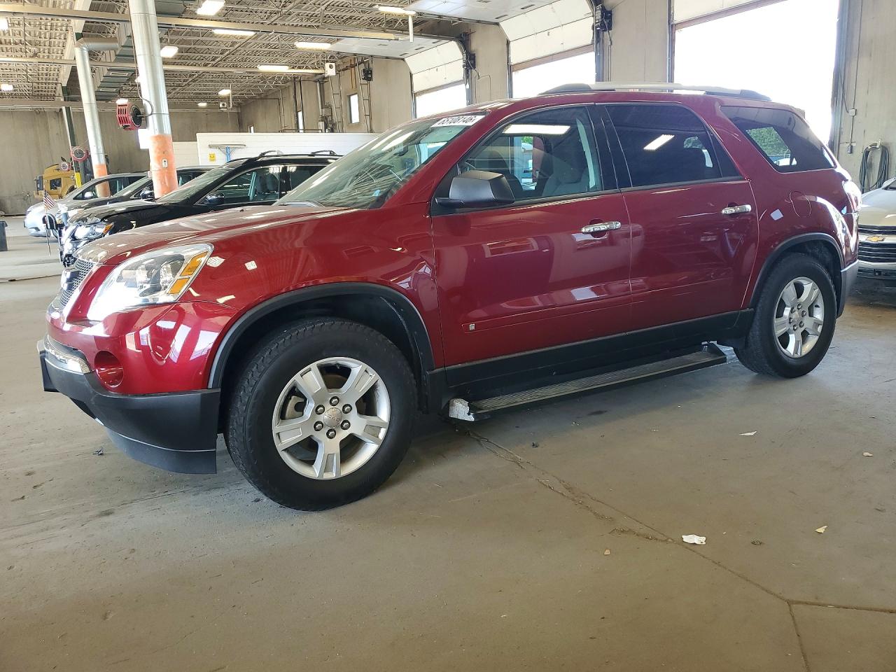 2010 Gmc Acadia Sle Maroon vin: 1GKLVLED8AJ180985