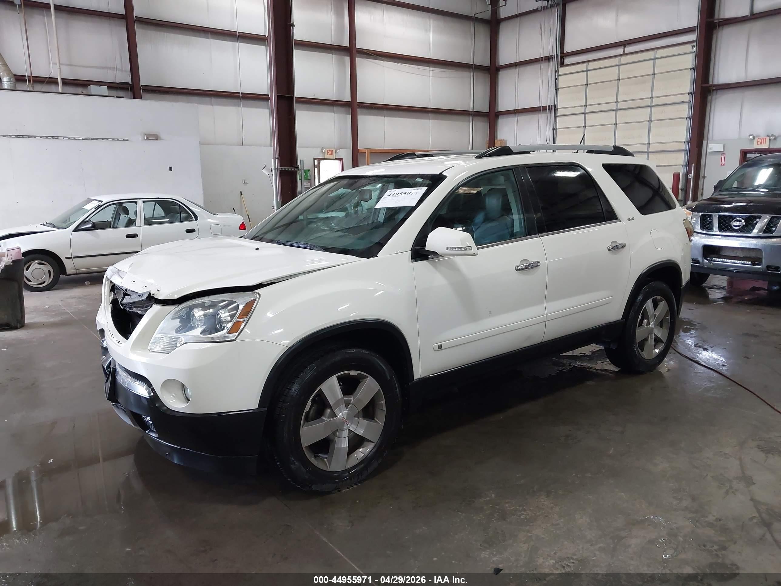 2010 Gmc Acadia Slt-1 Белый vin: 1GKLVMED0AJ130426