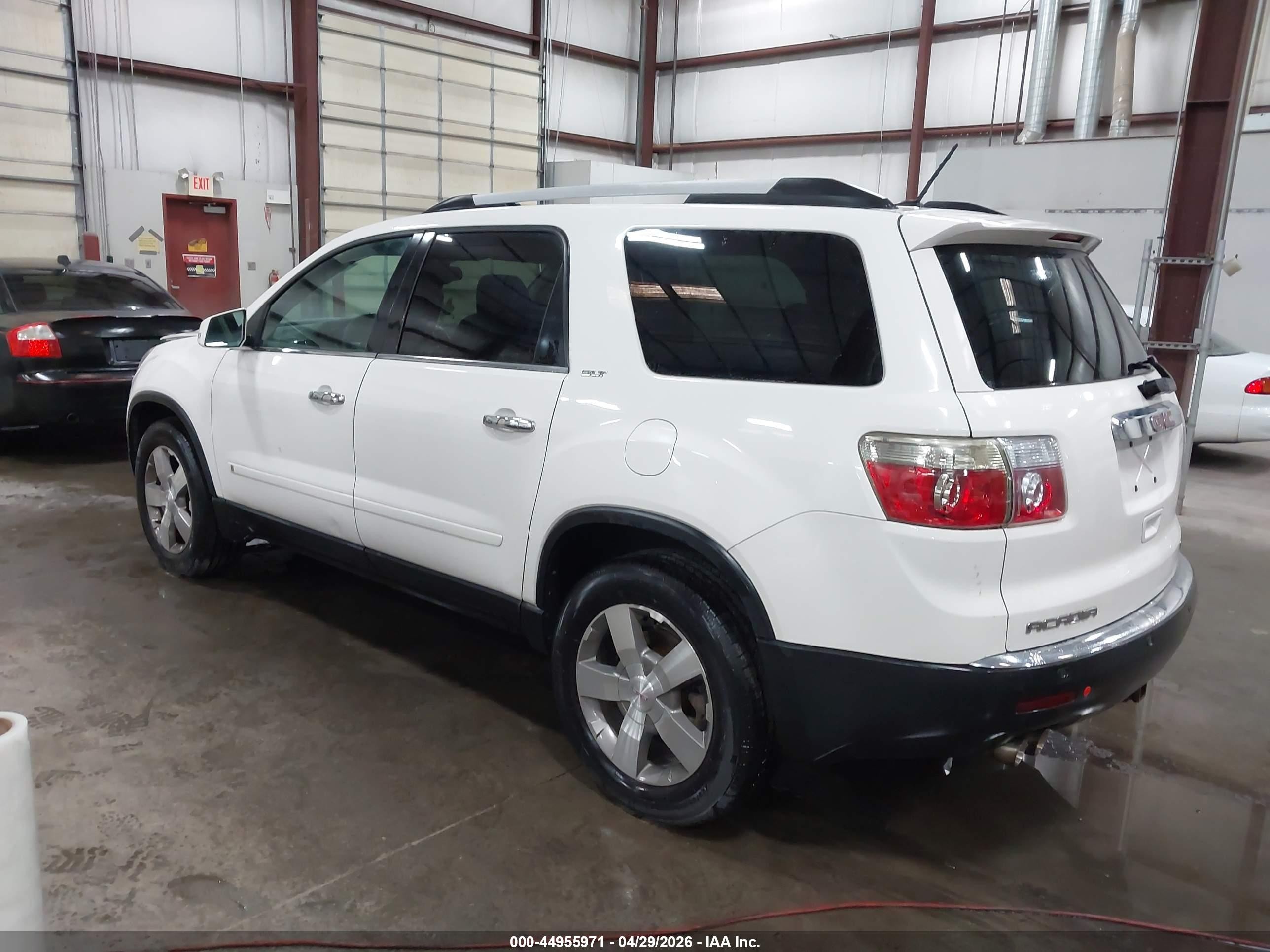 2010 Gmc Acadia Slt-1 Белый vin: 1GKLVMED0AJ130426