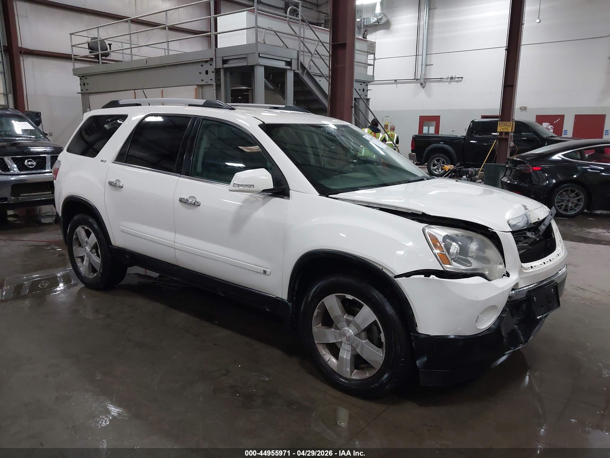2010 Gmc Acadia Slt-1 Белый vin: 1GKLVMED0AJ130426