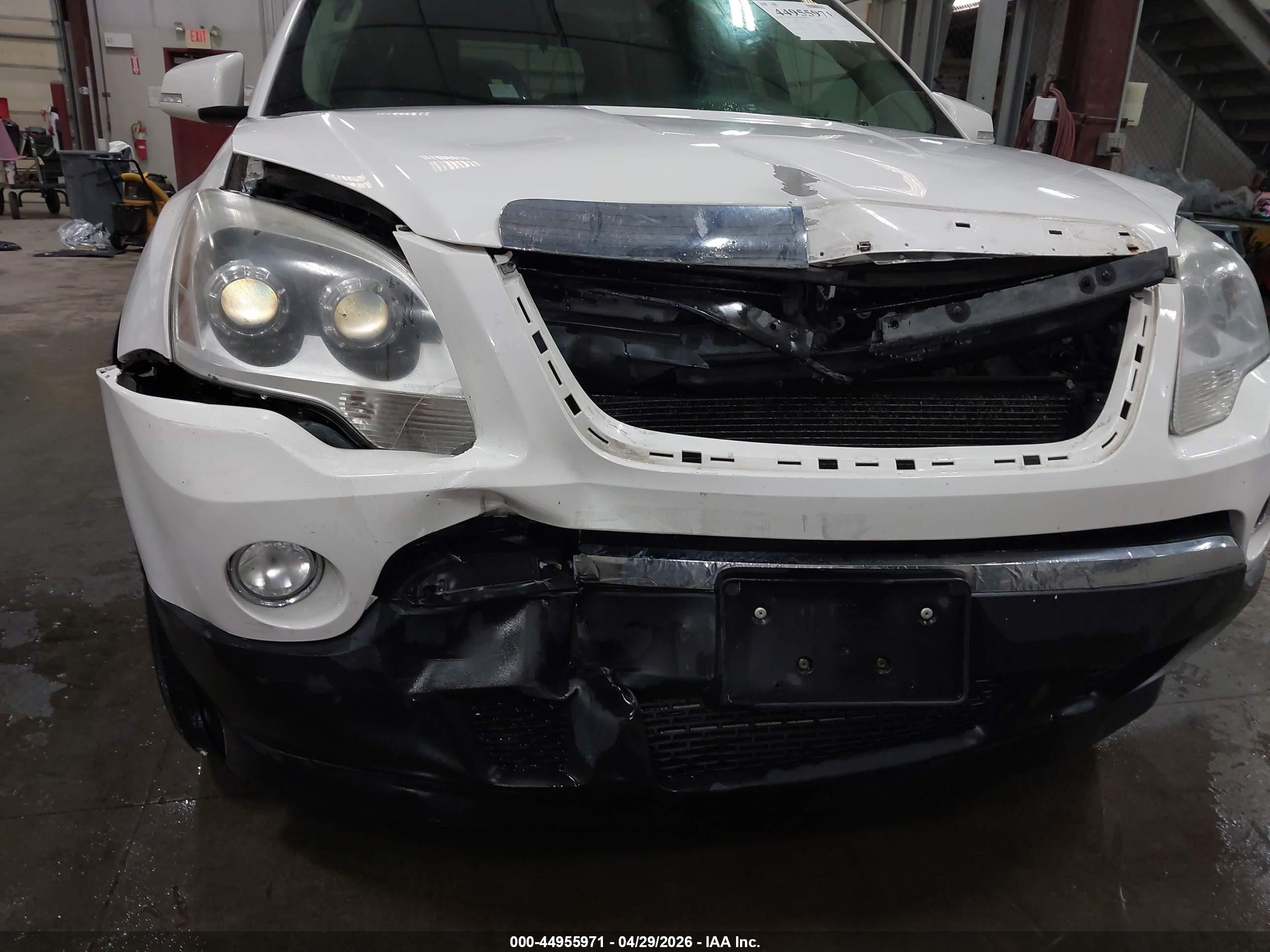 2010 Gmc Acadia Slt-1 Белый vin: 1GKLVMED0AJ130426
