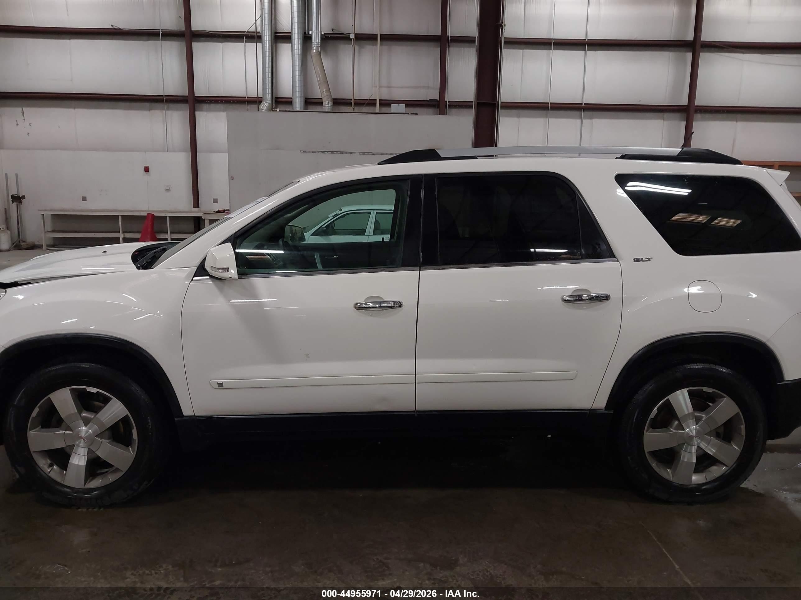 2010 Gmc Acadia Slt-1 Белый vin: 1GKLVMED0AJ130426