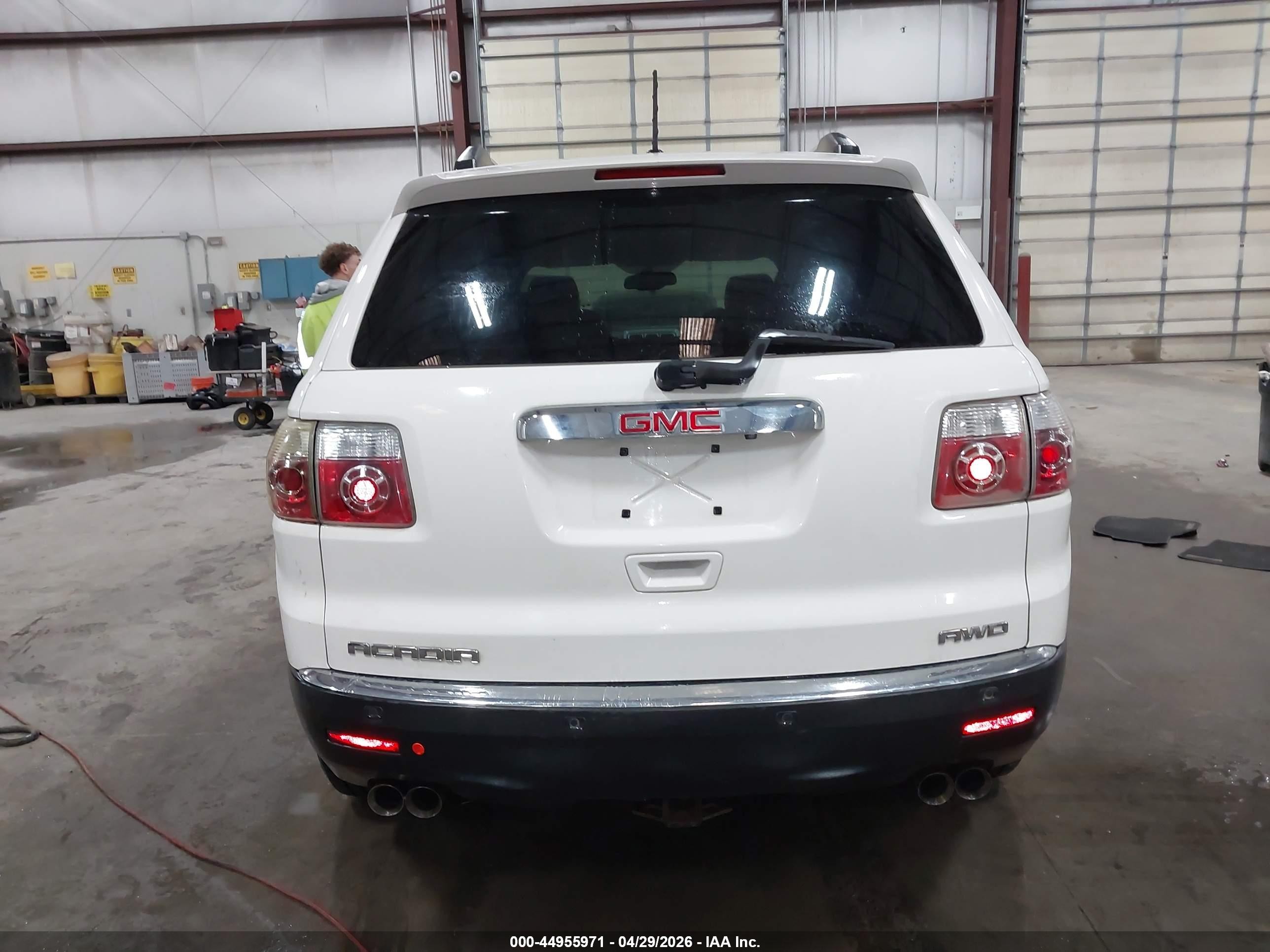2010 Gmc Acadia Slt-1 Белый vin: 1GKLVMED0AJ130426
