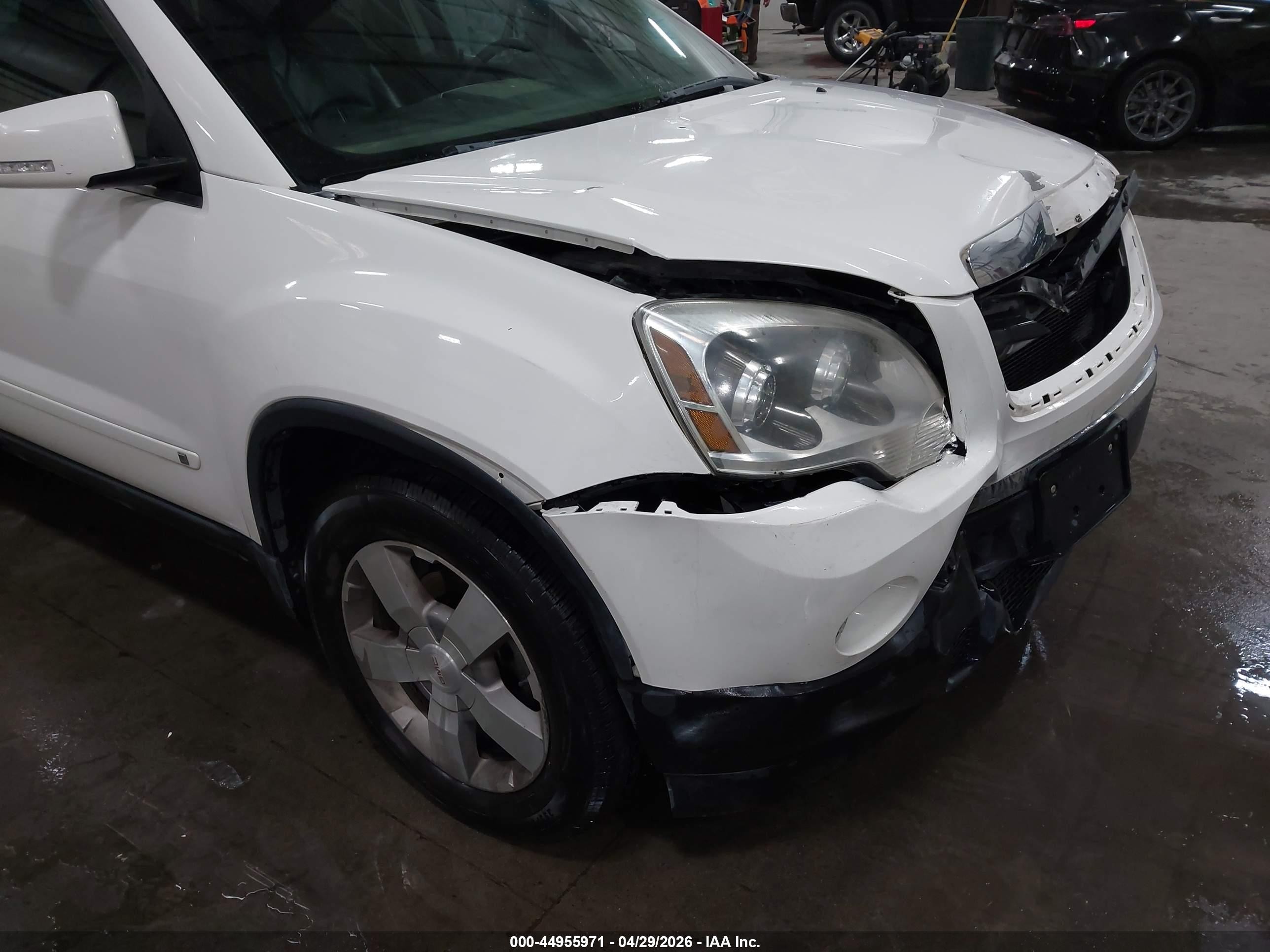 2010 Gmc Acadia Slt-1 Белый vin: 1GKLVMED0AJ130426