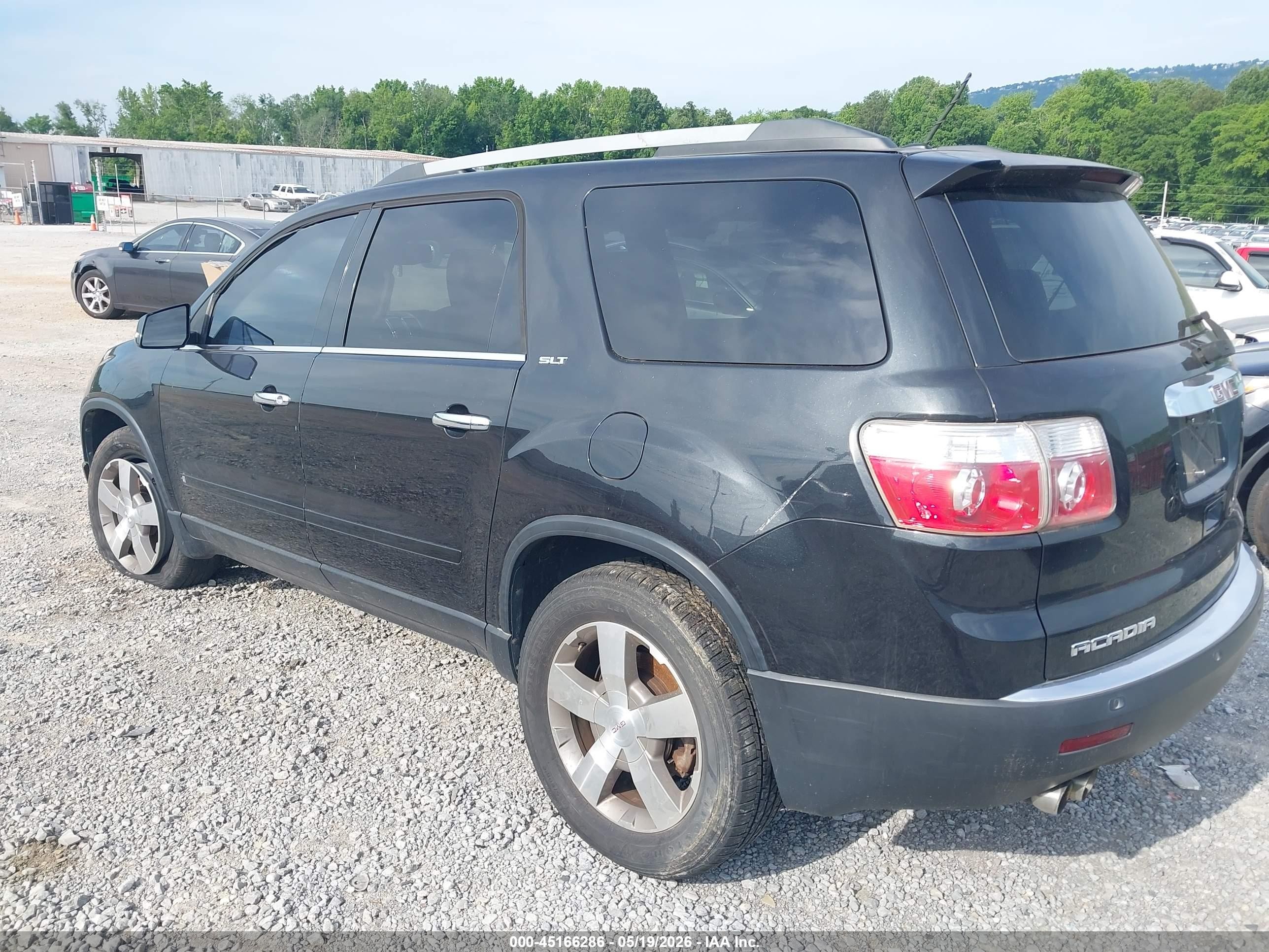 2010 Gmc Acadia Slt-1 Black vin: 1GKLVMED0AJ132175