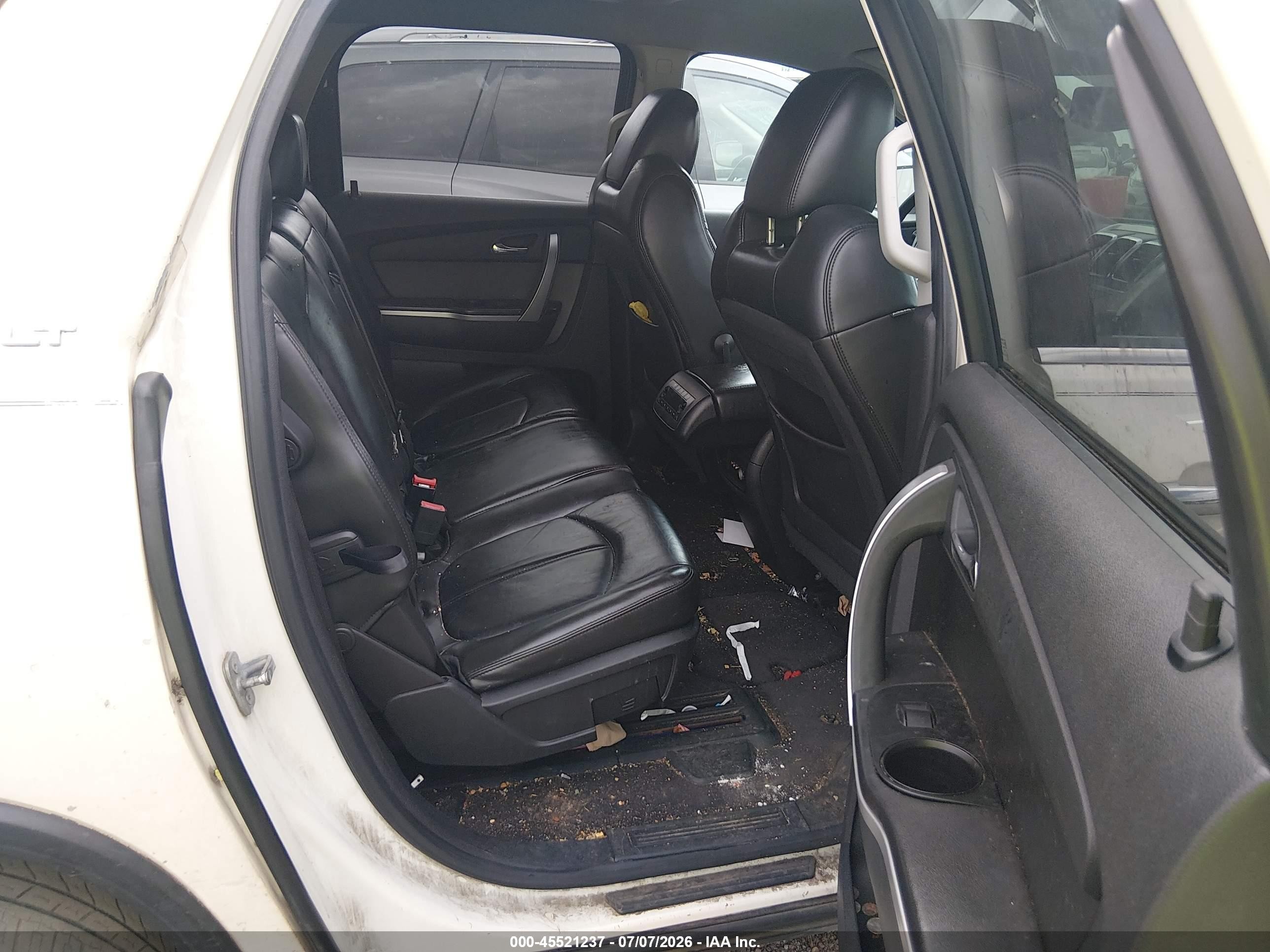 2010 Gmc Acadia Slt-1 White vin: 1GKLVMED1AJ130452