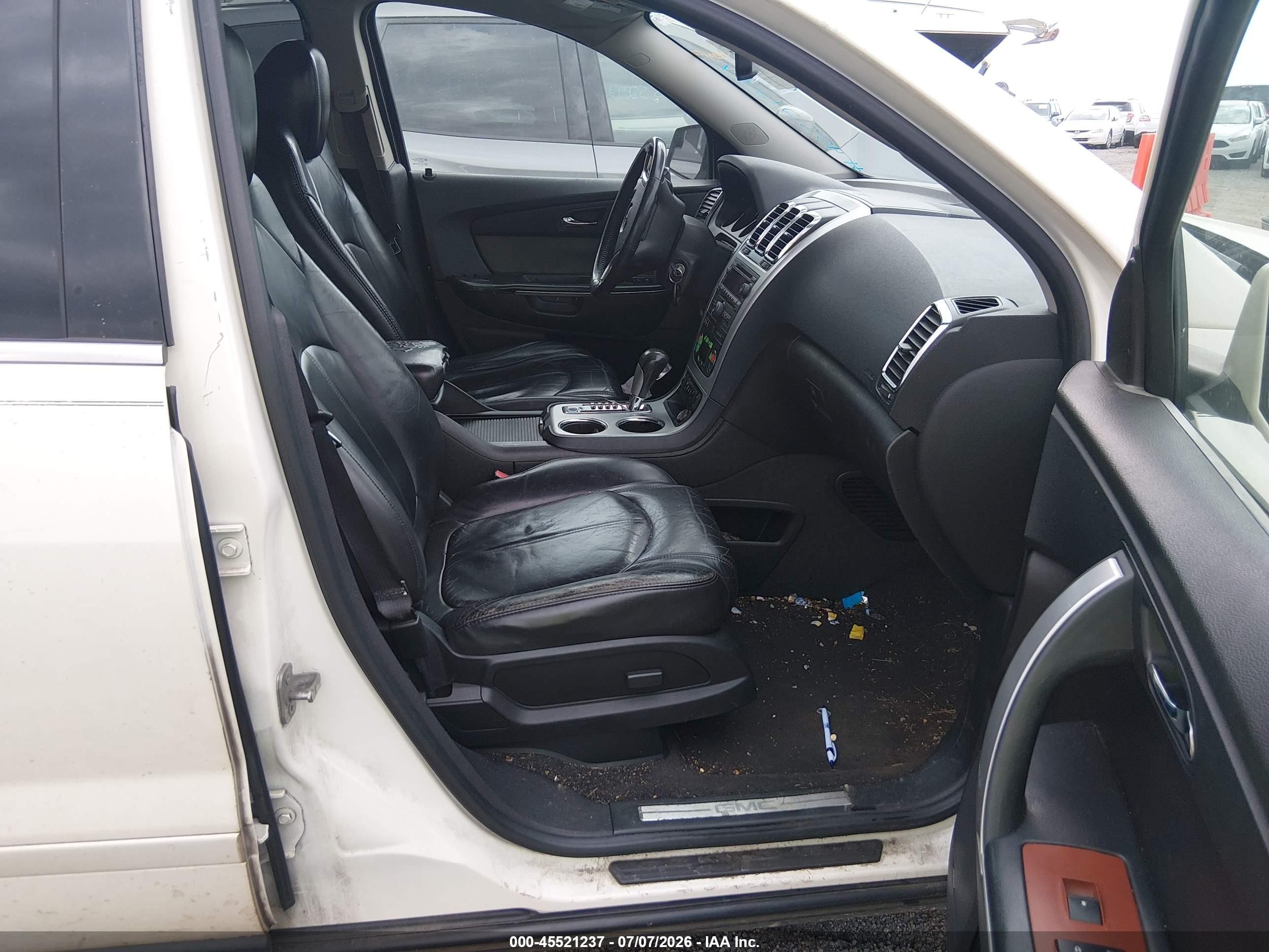 2010 Gmc Acadia Slt-1 White vin: 1GKLVMED1AJ130452